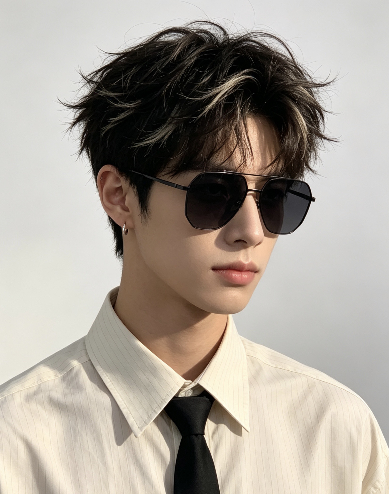 GUCCI 男款炫彩飞行员偏光太阳镜 ❤️材质：高清尼龙加厚卡槽高清偏光镜片 🌹无边框镜架💕颜👍型号：G