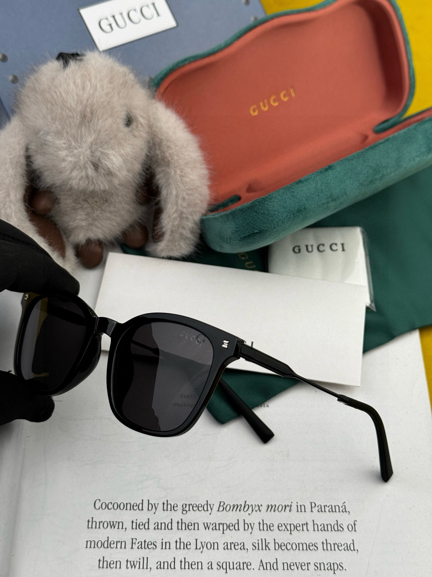 🔺 【GUCCI】开春新款 潮流爆款 时尚折叠方框偏光太阳镜 高品质 佩戴舒适 网红潮款墨镜 型号：G8