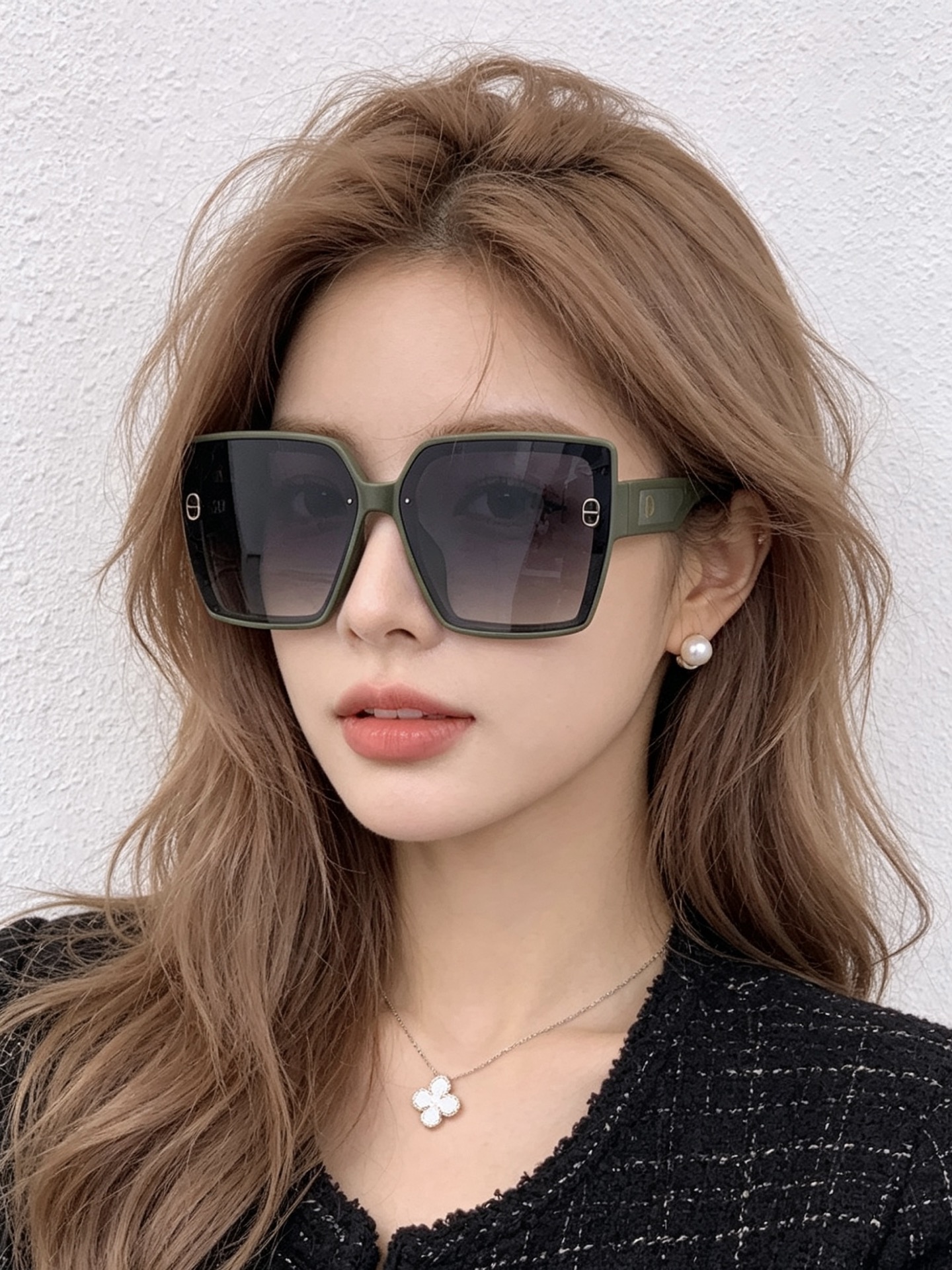 🔺 【DIOR-迪奥】开春新款 潮流爆款 时尚方框偏光太阳镜 高品质 佩戴舒适 网红潮款墨镜 女士高清偏