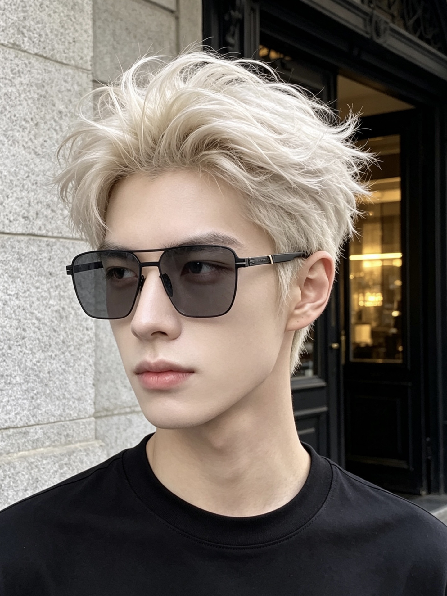 ♦️LV  新款男女情侣款太阳镜多边形墨镜iP电镀永不褪色 超轻超有弹性整幅眼镜无螺丝重要的是压不坏 高