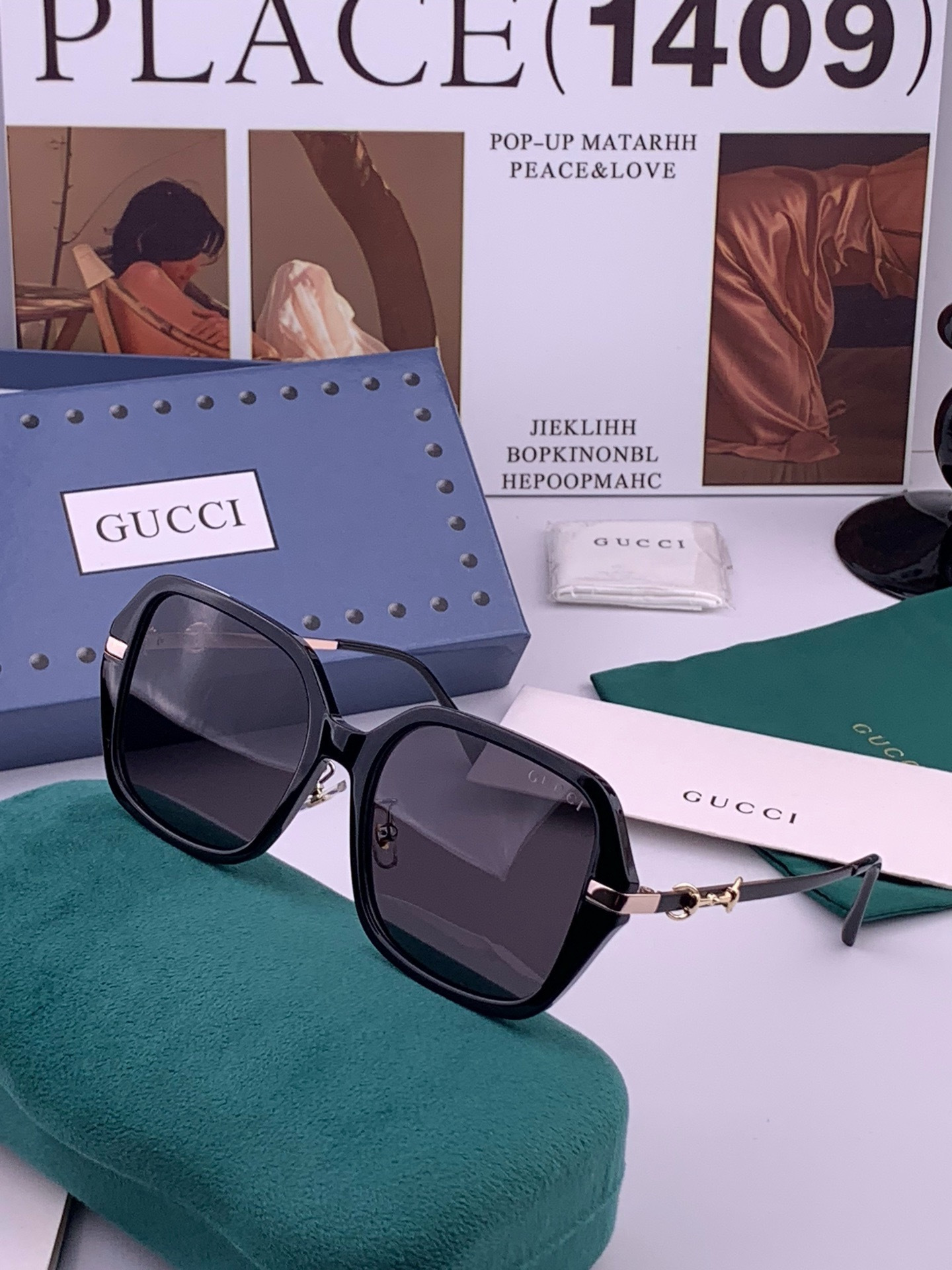 🔺GUCCI🔻古驰 GG圆框太阳镜 完美品质 🎓独特设计  适合各种脸型 亮相时装周 超时尚百搭 实物精致  情侣款 男