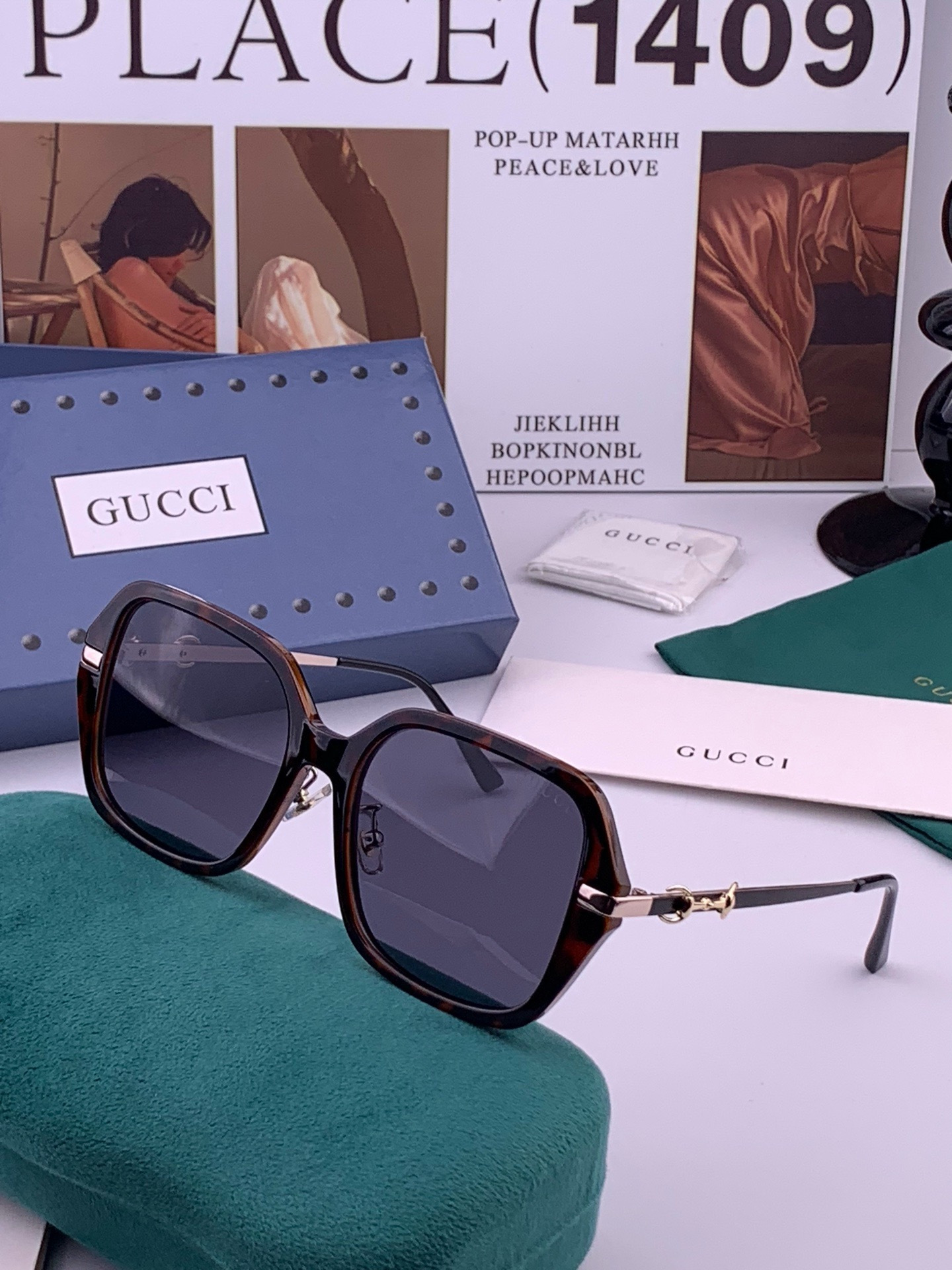 🔺GUCCI🔻古驰 GG圆框太阳镜 完美品质 🎓独特设计  适合各种脸型 亮相时装周 超时尚百搭 实物精致  情侣款 男