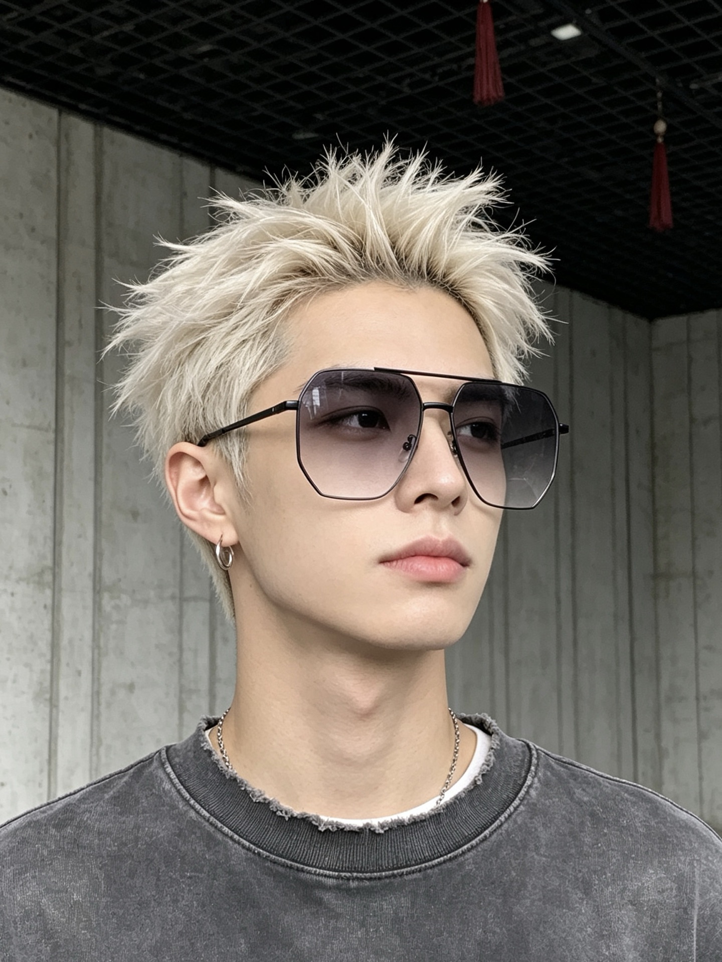 LV 男款炫彩飞行员偏光太阳镜 ❤️材质：高清尼龙加厚卡槽高清偏光镜片 🌹无边框镜架💕颜👍型号：L38902
