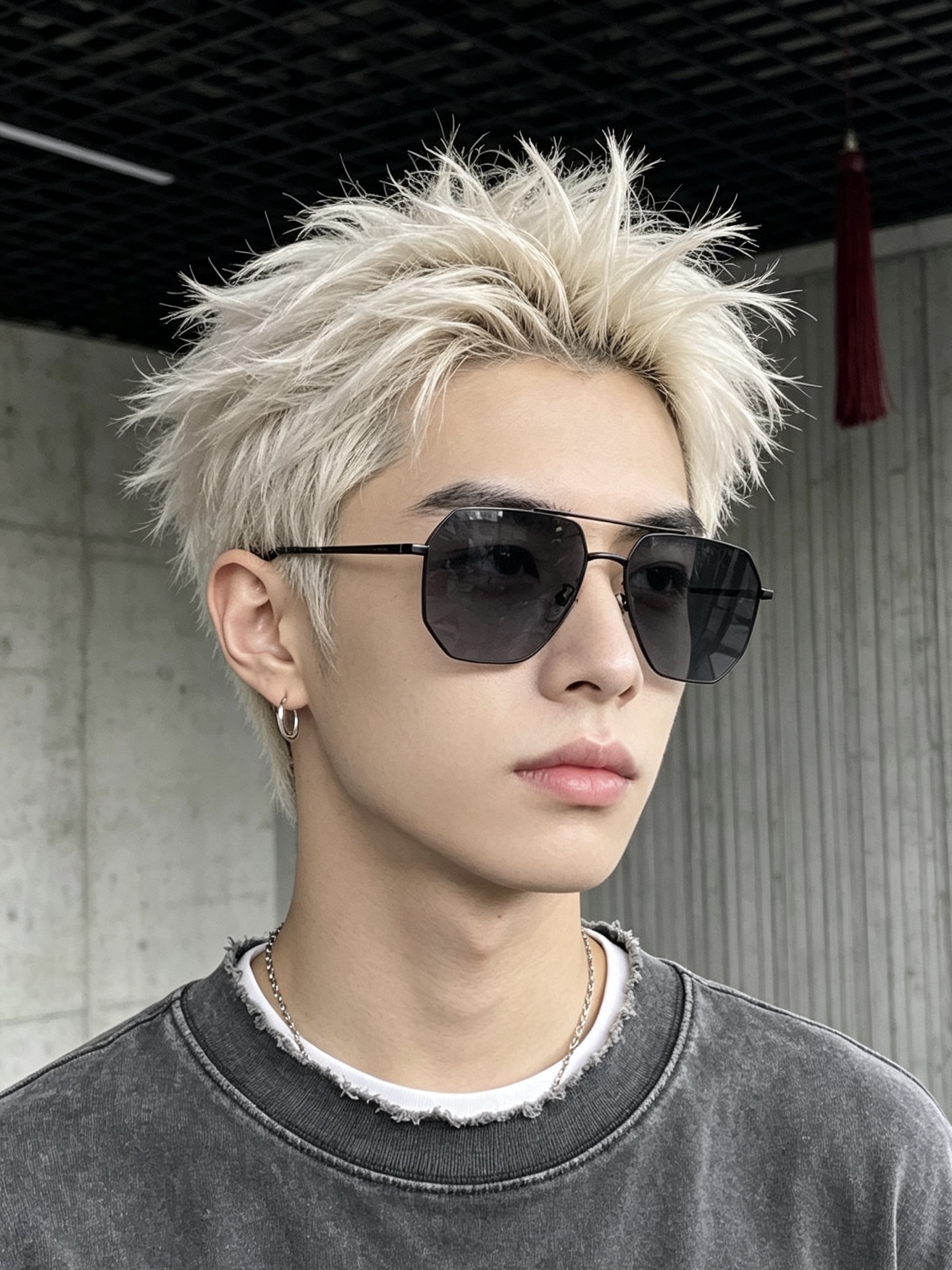 LV 男款炫彩飞行员偏光太阳镜 ❤️材质：高清尼龙加厚卡槽高清偏光镜片 🌹无边框镜架💕颜👍型号：L38902