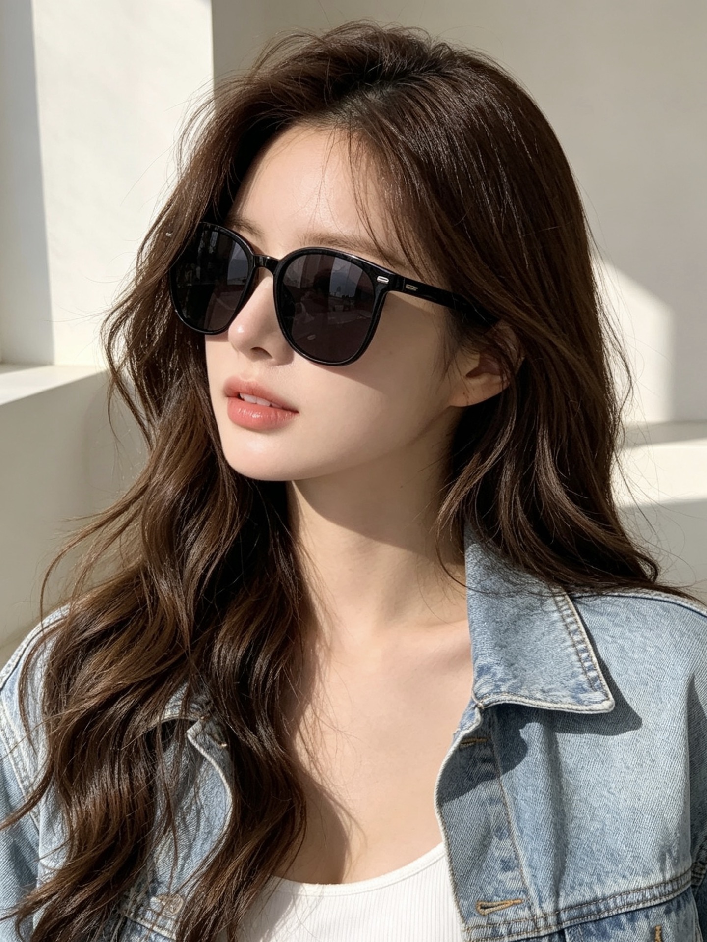 【TR偏光系列】Gucci   经典的圆框设计，情侣款不挑脸型，无论搭配大衣还是连衣裙都非常显气质偏光镜片预防紫外线 型