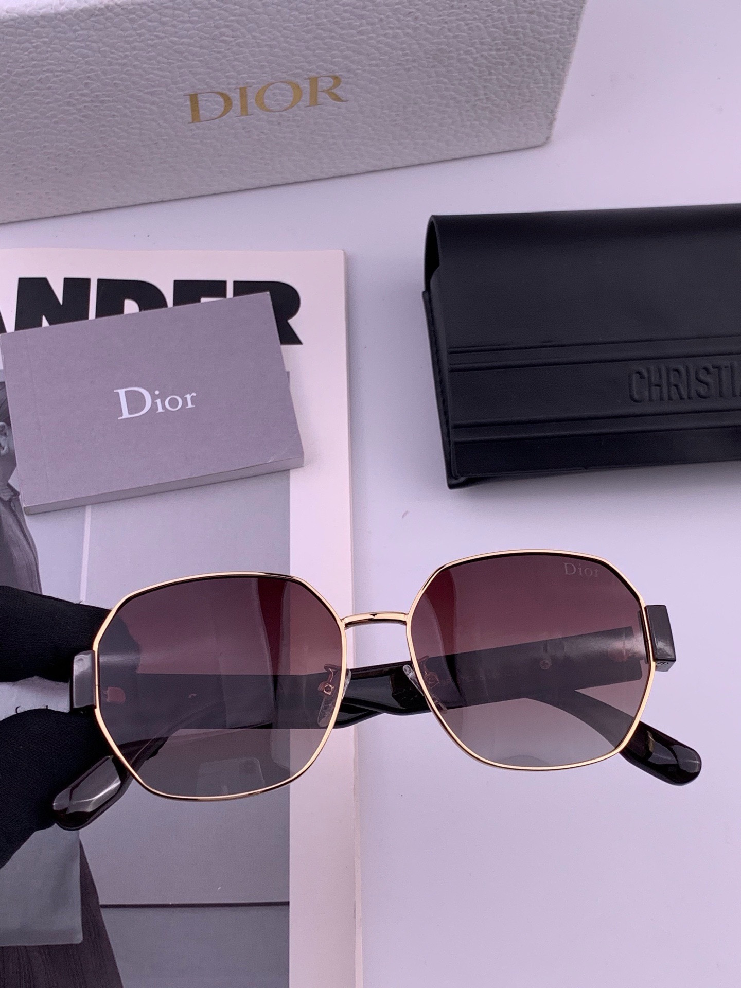 DIOR🌋☔️时尚圆框太阳镜镜片 顶级奢侈品[强] 高品质[胜利][亲亲]🍦🍨 [得意] 气质非凡😄 🍫🍪女士开车墨镜[