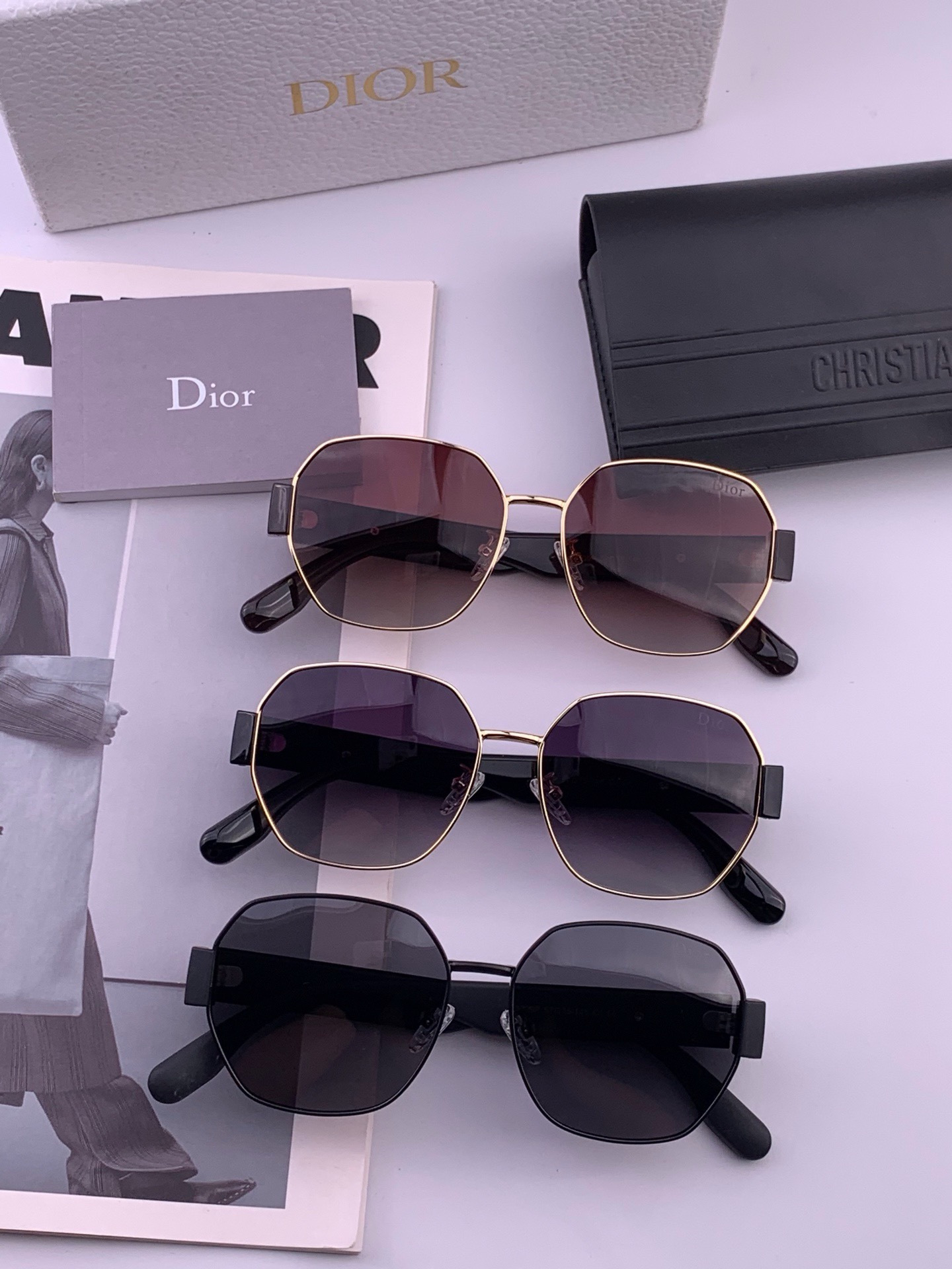 DIOR🌋☔️时尚圆框太阳镜镜片 顶级奢侈品[强] 高品质[胜利][亲亲]🍦🍨 [得意] 气质非凡😄 🍫🍪女士开车墨镜[