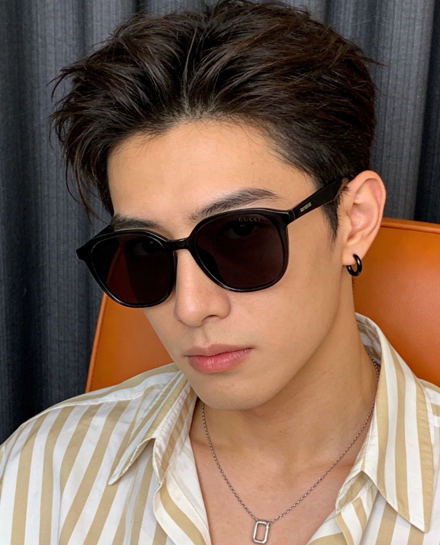 🔺 【GUCCI】开春新款 潮流爆款 时尚方框偏光太阳镜 高品质 佩戴舒适 网红潮款墨镜 女士高清尼龙偏光太阳镜🕶️ 🎉