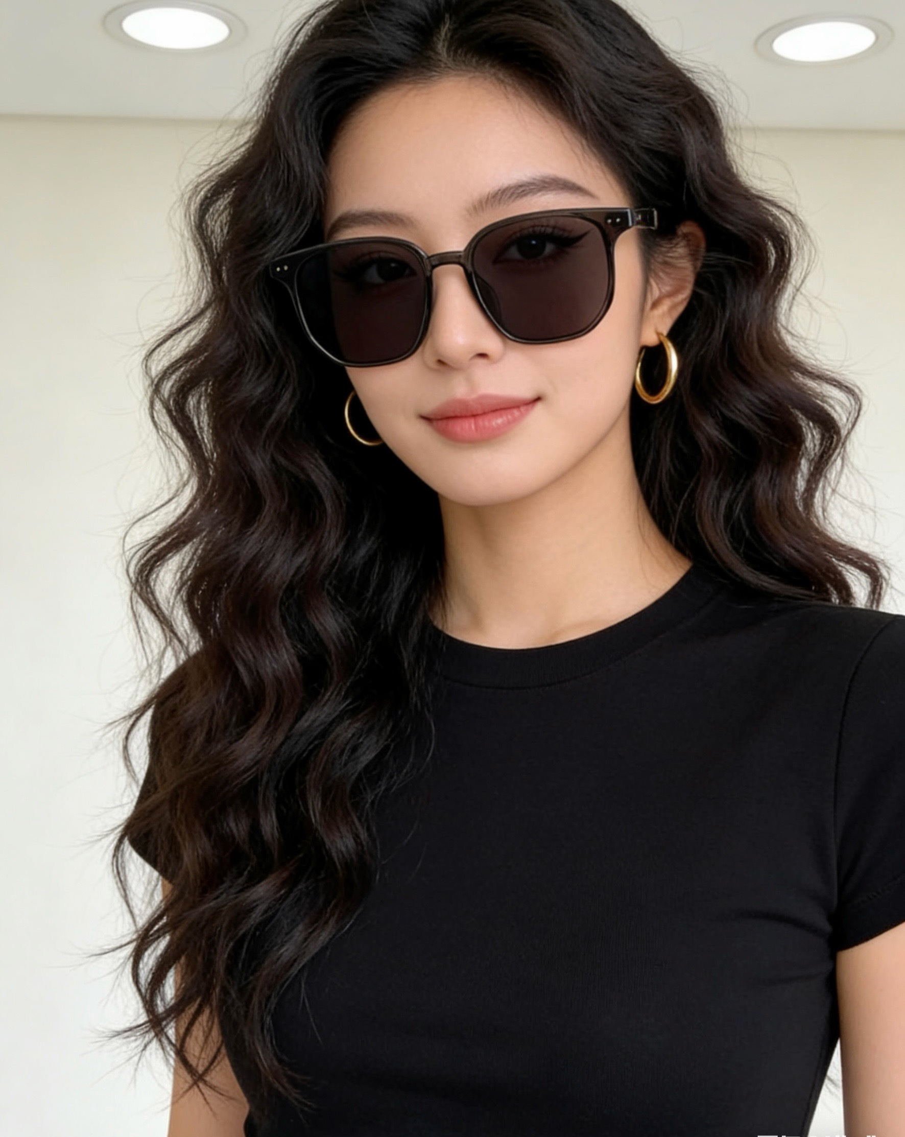 🔺 【GUCCI】开春新款 潮流爆款 时尚方框偏光太阳镜 高品质 佩戴舒适 网红潮款墨镜 女士高清尼龙偏光太阳镜🕶️ 🎉
