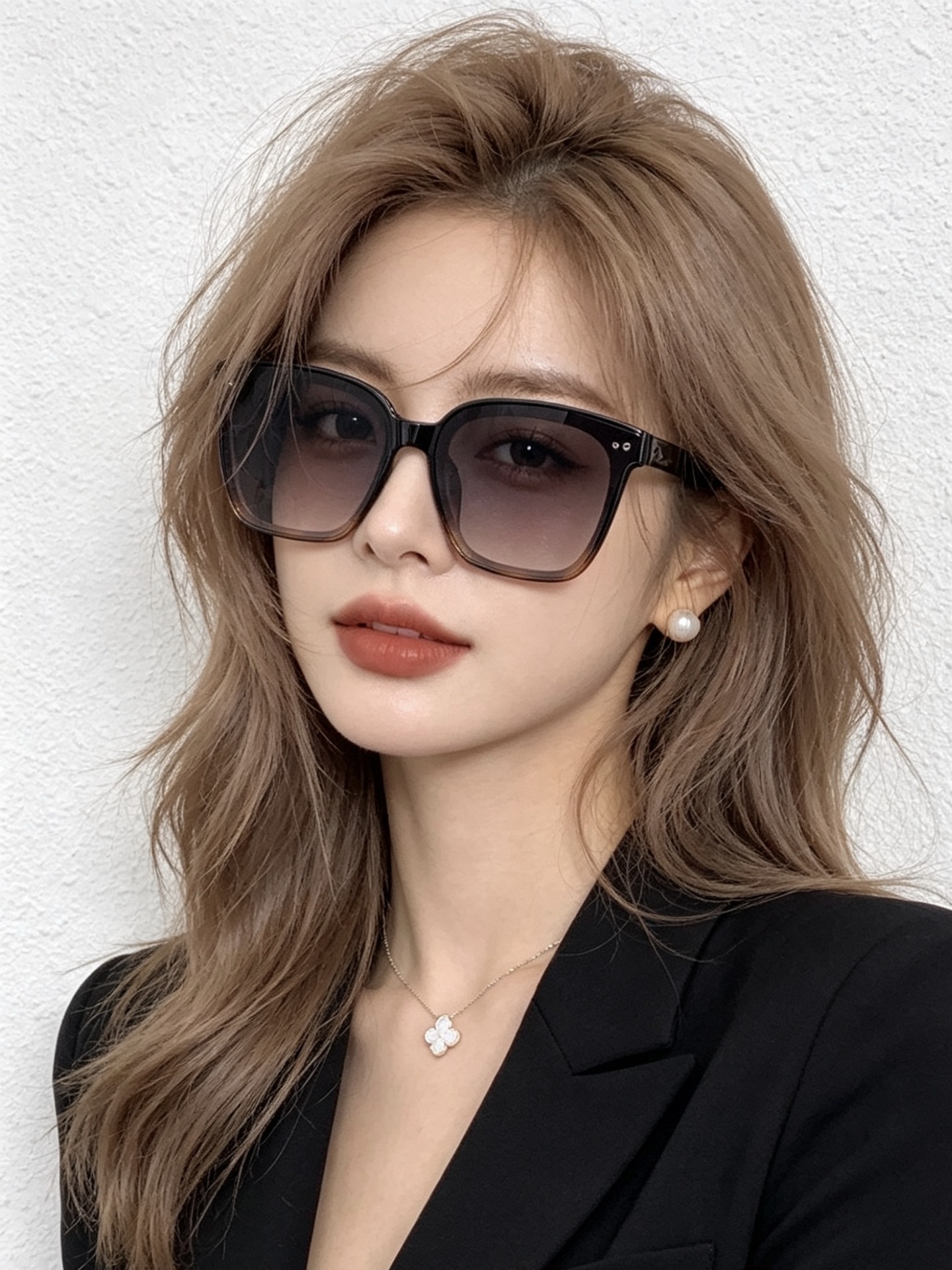 🔺 【GUCCI】开春新款 潮流爆款 时尚方框偏光太阳镜 高品质 佩戴舒适 网红潮款墨镜 女士高清尼龙偏光太阳镜🕶️ 🎉