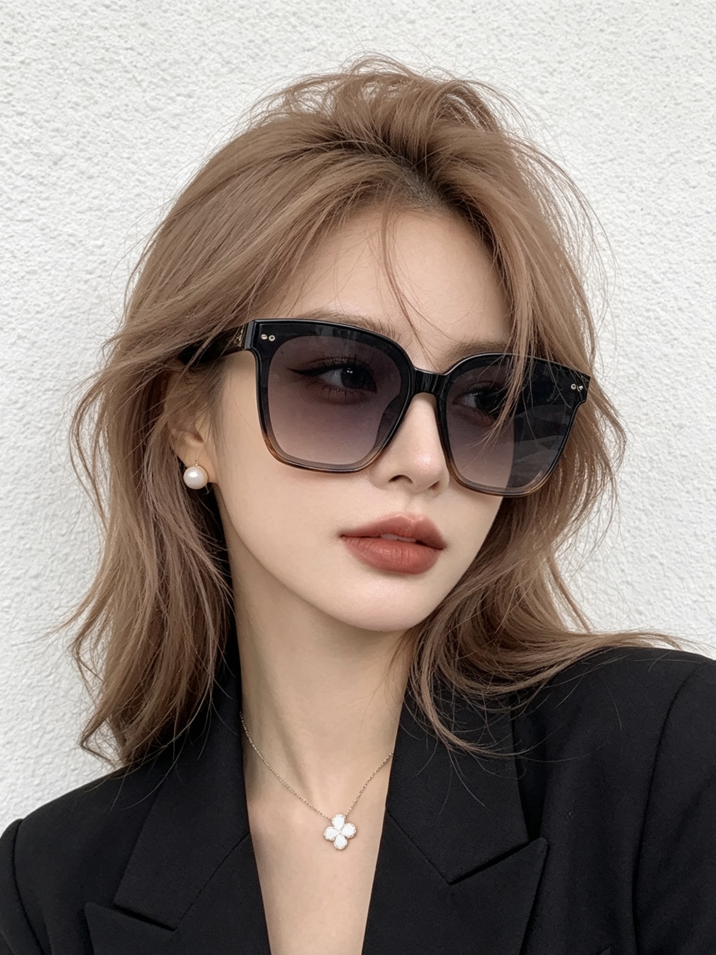 🔺 【GUCCI】开春新款 潮流爆款 时尚方框偏光太阳镜 高品质 佩戴舒适 网红潮款墨镜 女士高清尼龙偏光太阳镜🕶️ 🎉