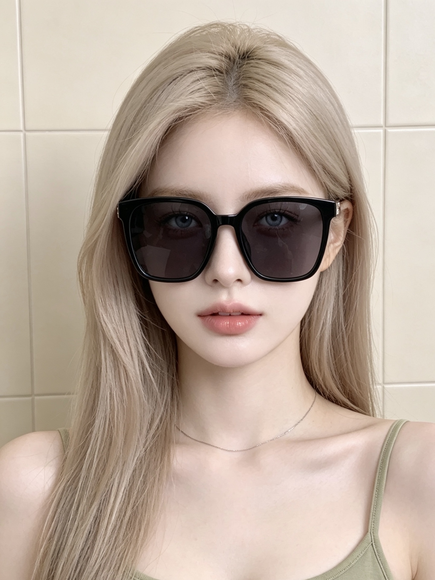 🔺 【DIOR】开春新款 潮流爆款 时尚方框偏光太阳镜 高品质 佩戴舒适 网红潮款墨镜 女士高清偏光太阳镜🕶️ 🎉高品质