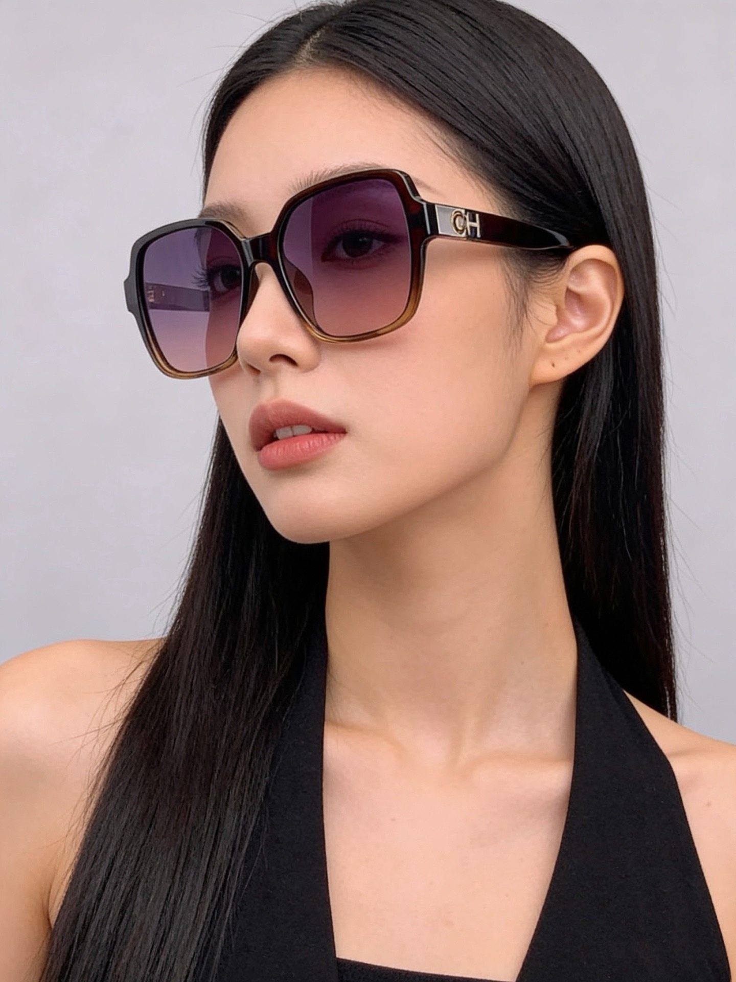 【CHANEL】香奈儿 新款潮流爆款 时尚方框太阳镜 佩戴舒适 网红潮款墨镜  女士高清加厚偏光太阳镜🕶️ 🎉高品质TR