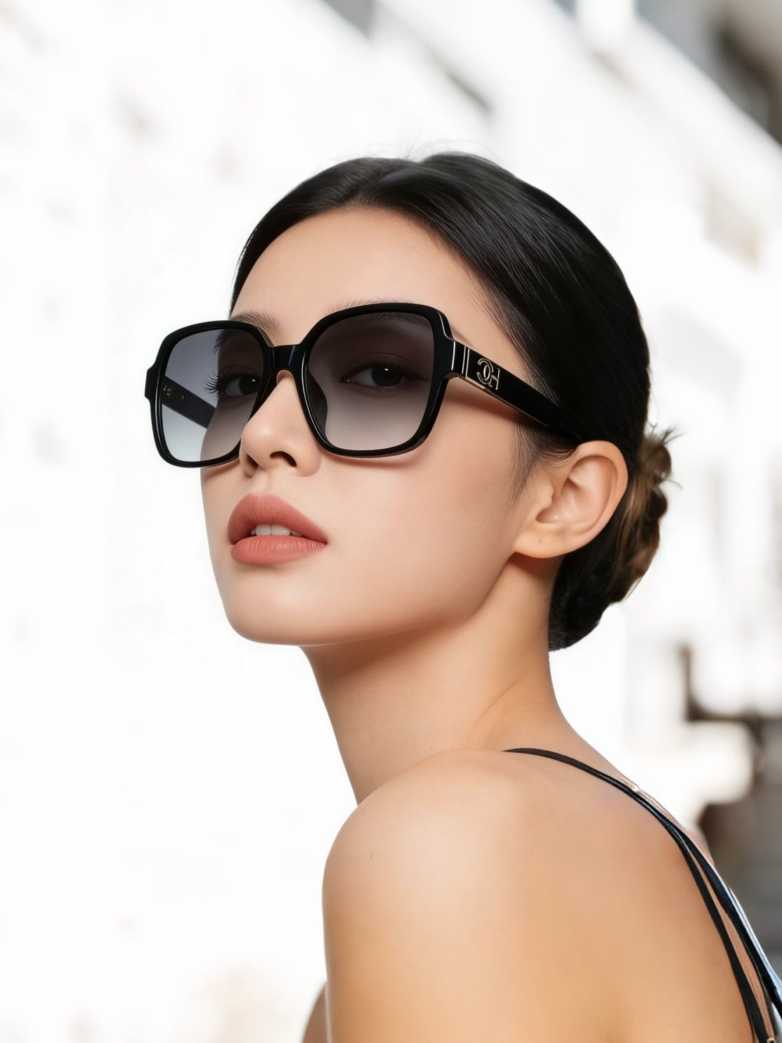 【CHANEL】香奈儿 新款潮流爆款 时尚方框太阳镜 佩戴舒适 网红潮款墨镜  女士高清加厚偏光太阳镜🕶️ 🎉高品质TR