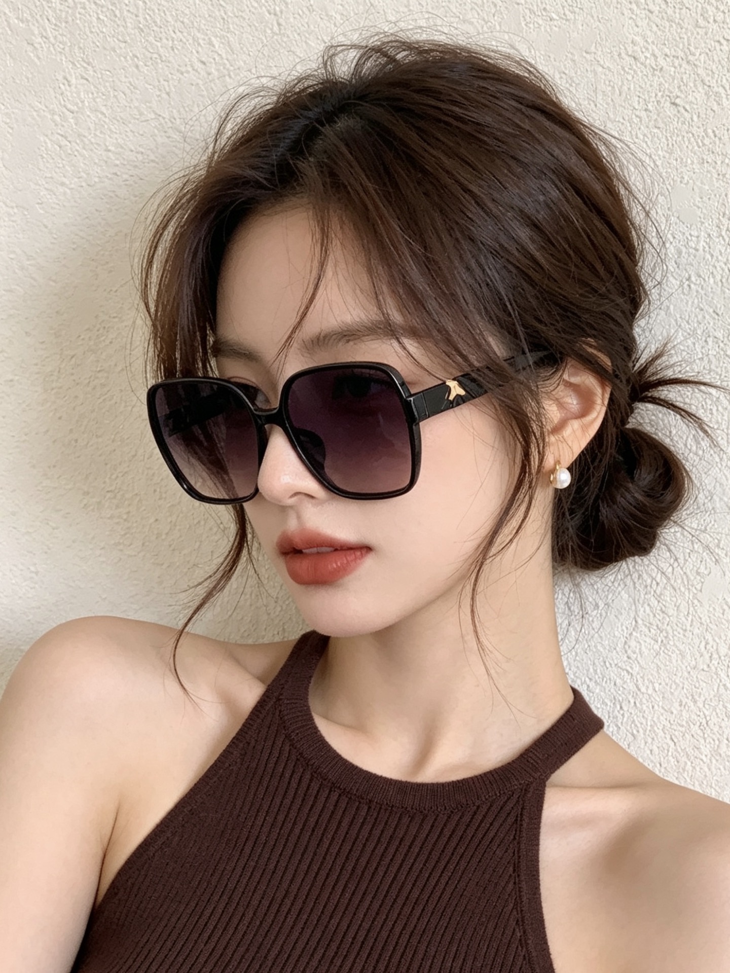 🔺 【香奈儿】开春新款 潮流爆款 时尚方框偏光太阳镜 高品质 佩戴舒适 网红潮款墨镜 型号：CH5108