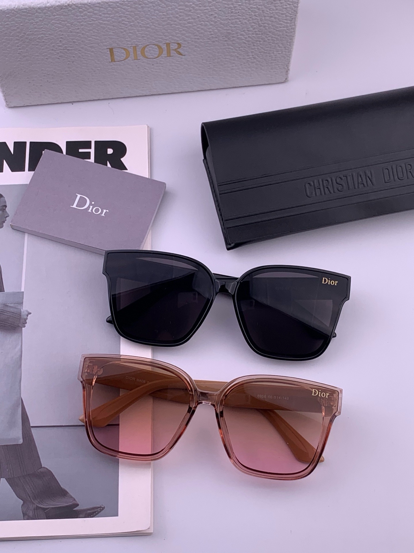 🔺 【DIOR-迪奥】开春新款 潮流爆款 时尚方框太阳镜 高品质 佩戴舒适 网红潮款墨镜 型号：D6895