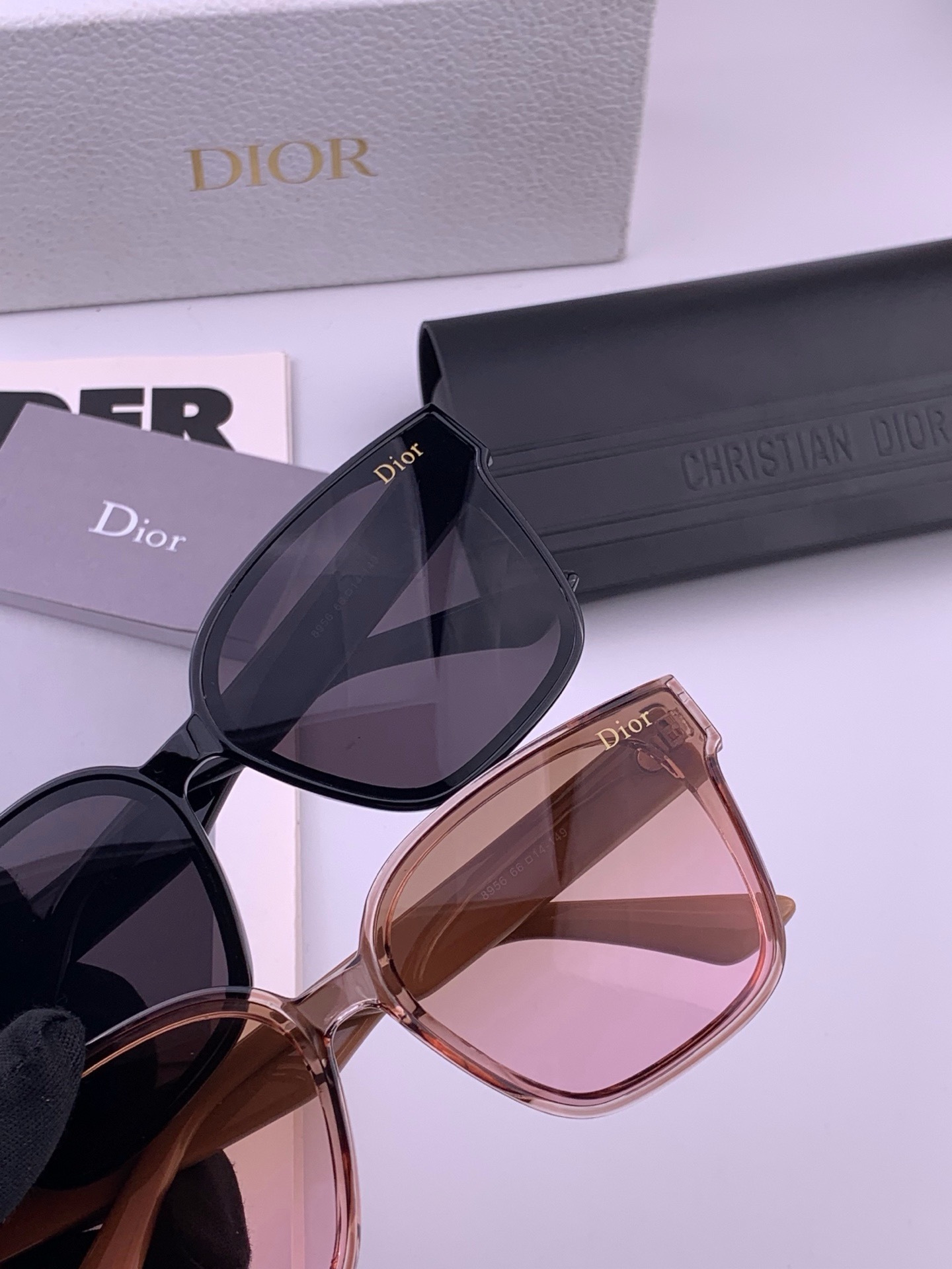 🔺 【DIOR-迪奥】开春新款 潮流爆款 时尚方框太阳镜 高品质 佩戴舒适 网红潮款墨镜 型号：D6895