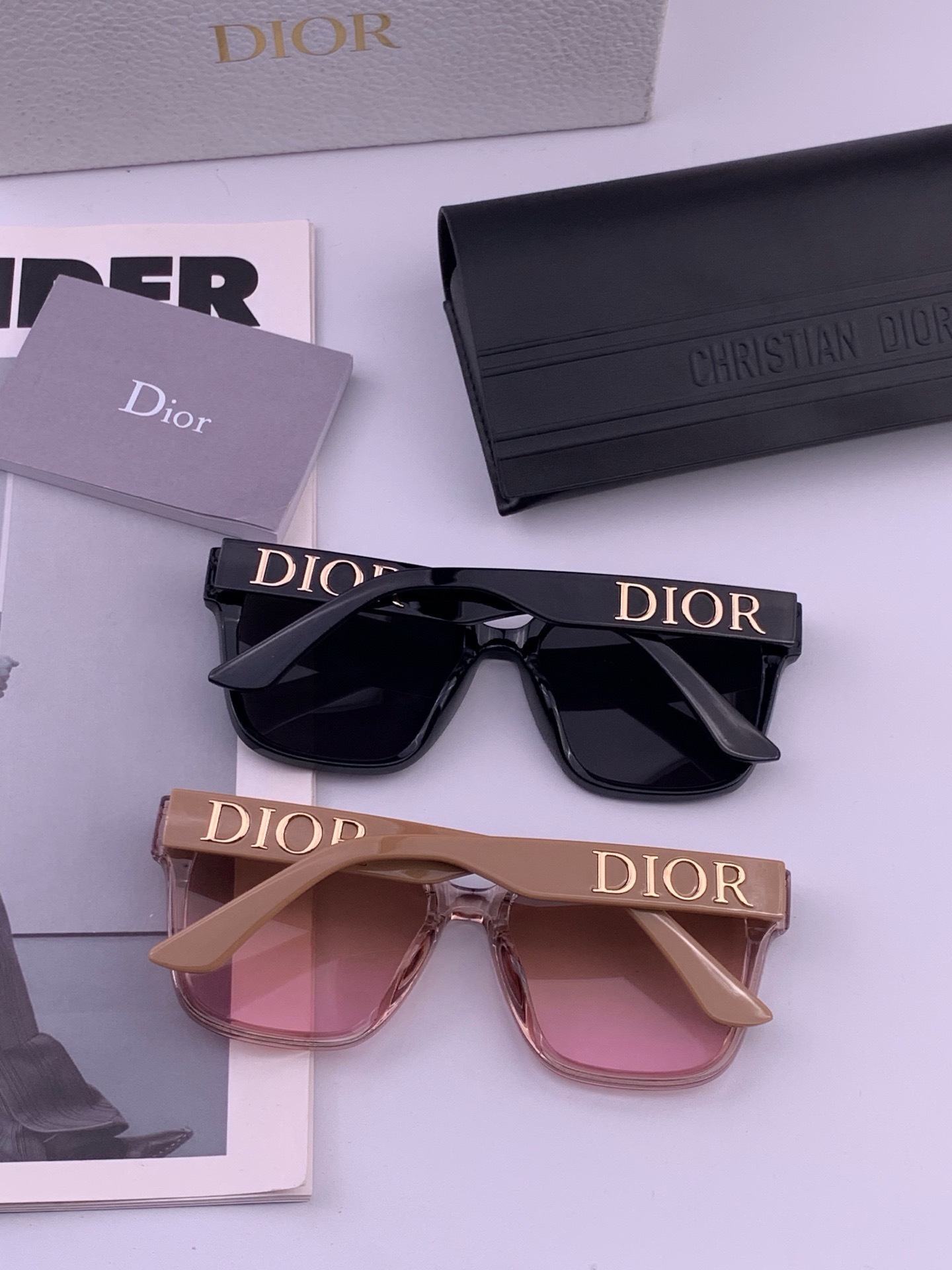 🔺 【DIOR-迪奥】开春新款 潮流爆款 时尚方框太阳镜 高品质 佩戴舒适 网红潮款墨镜 型号：D6895