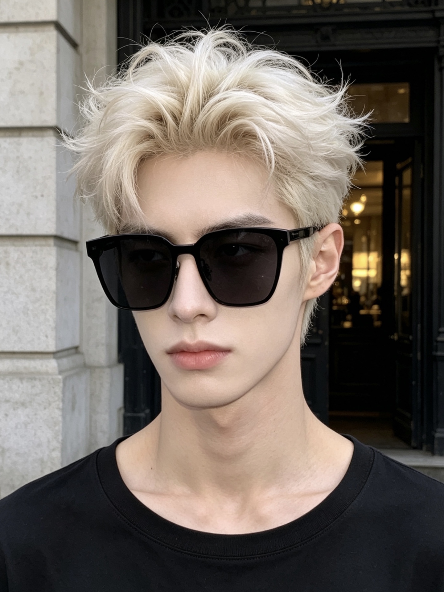 连体镜GUCCI开春新款一体镜 大框太阳镜男女同款 😎  爆款大框尼龙太阳镜 超逼格超酷  镜腿品牌设计感强 nice~