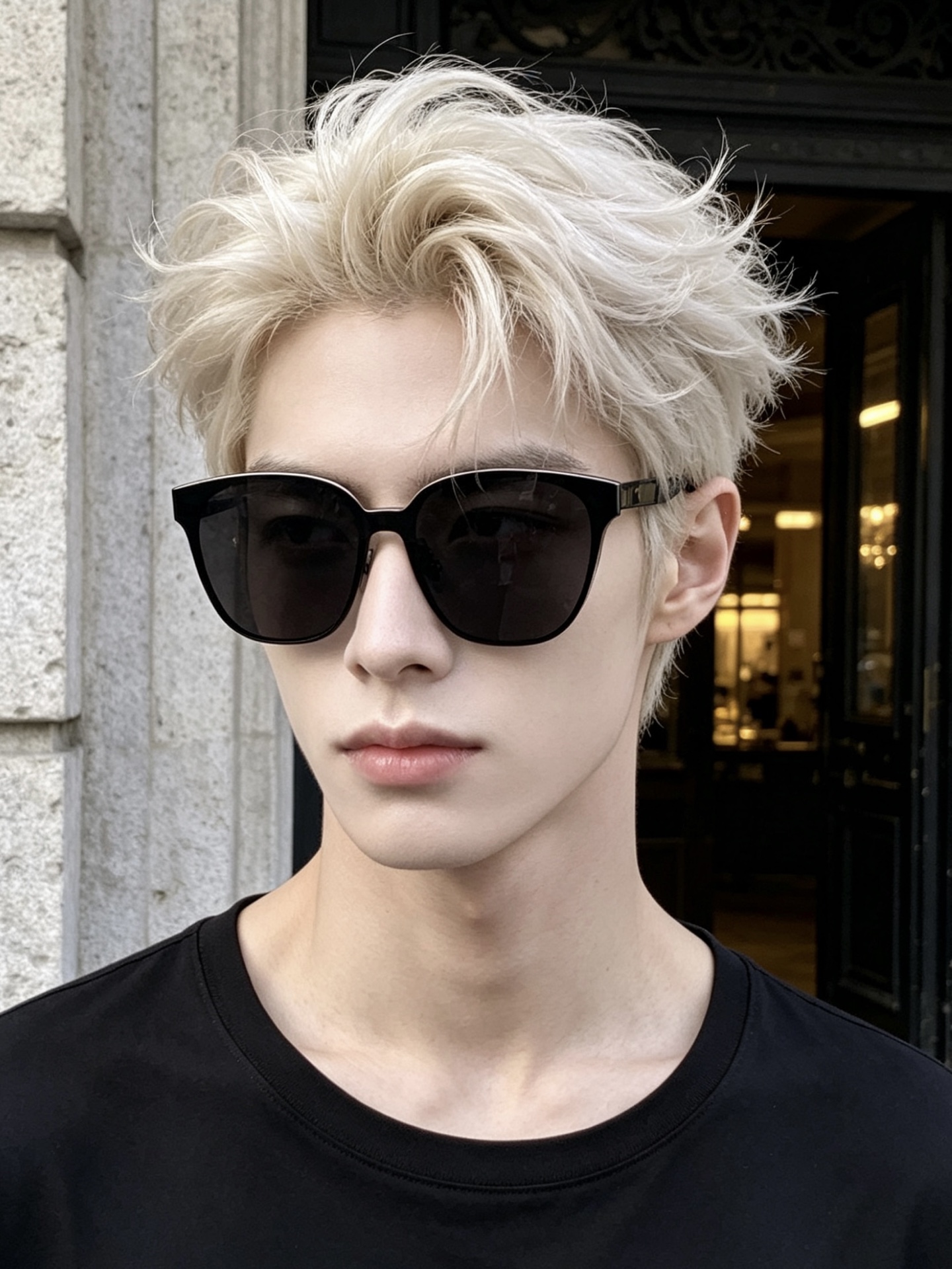 连体镜GUCCI开春新款一体镜 大框太阳镜男女同款 😎  爆款大框尼龙太阳镜 超逼格超酷  镜腿品牌设计感强 nice~
