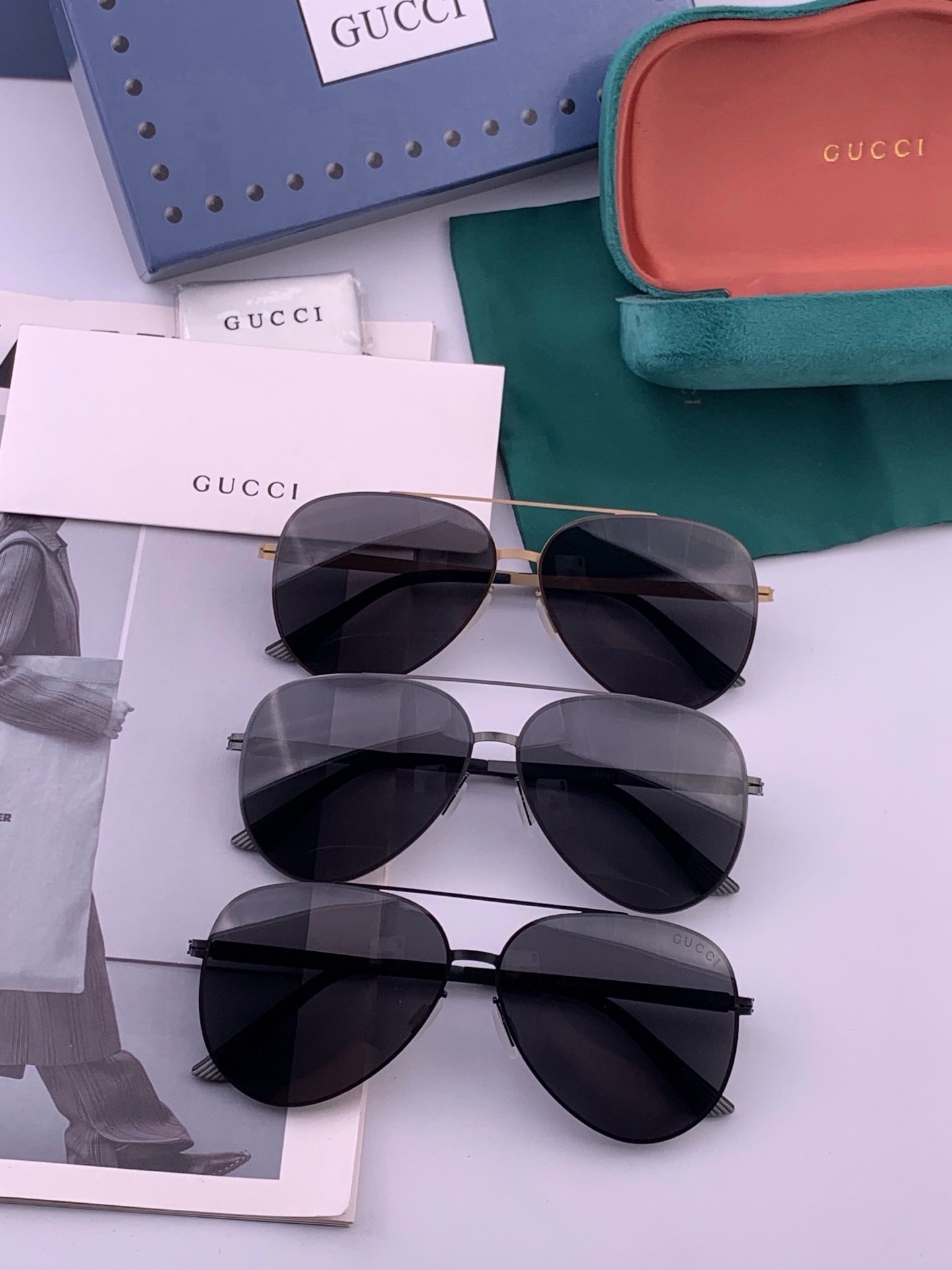 Gucci 春夏新款超轻无螺丝压不坏系列情侣款太阳镜高清尼龙镜片🦅完美品质，适合各种脸型，经典太阳镜亮相时装周.超酷拉风