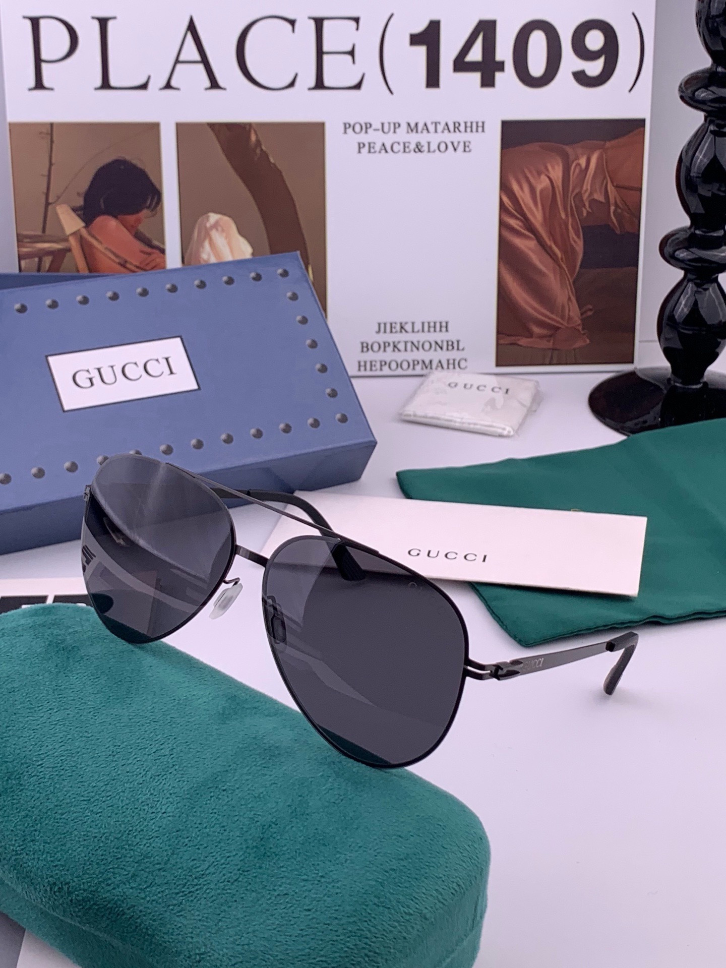 Gucci 春夏新款超轻无螺丝压不坏系列情侣款太阳镜高清尼龙镜片🦅完美品质，适合各种脸型，经典太阳镜亮相时装周.超酷拉风