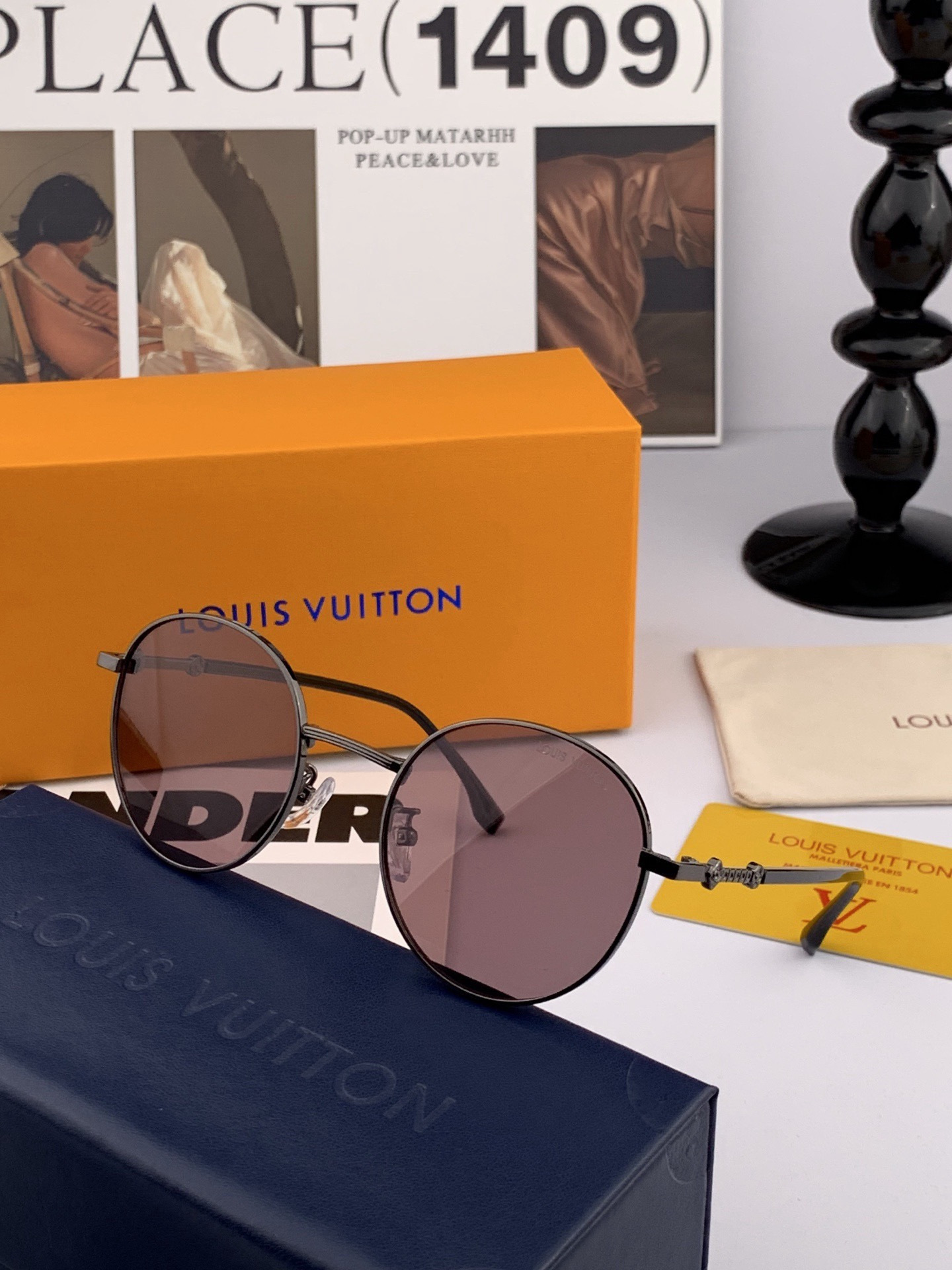 Lv 。  高品质男女款墨镜   👍 进口宝丽来偏光镜片  。蛤蟆镜 开车钓鱼都可 。百搭显瘦墨镜韩版男士飞行员大框司机