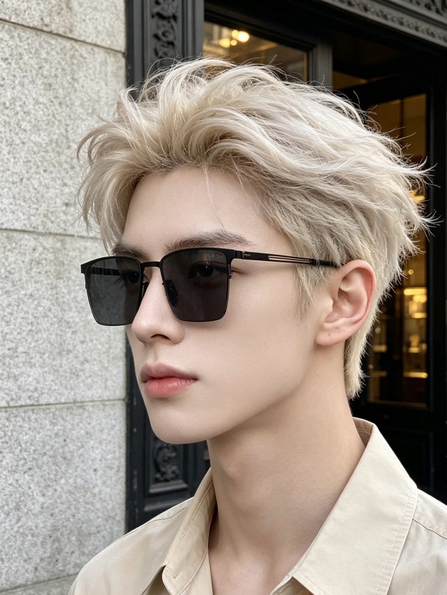 ♦️LV  新款男女情侣款太阳镜多边形墨镜iP电镀永不褪色 超轻超有弹性整幅眼镜无螺丝重要的是压不坏 高清尼龙镜片、精湛