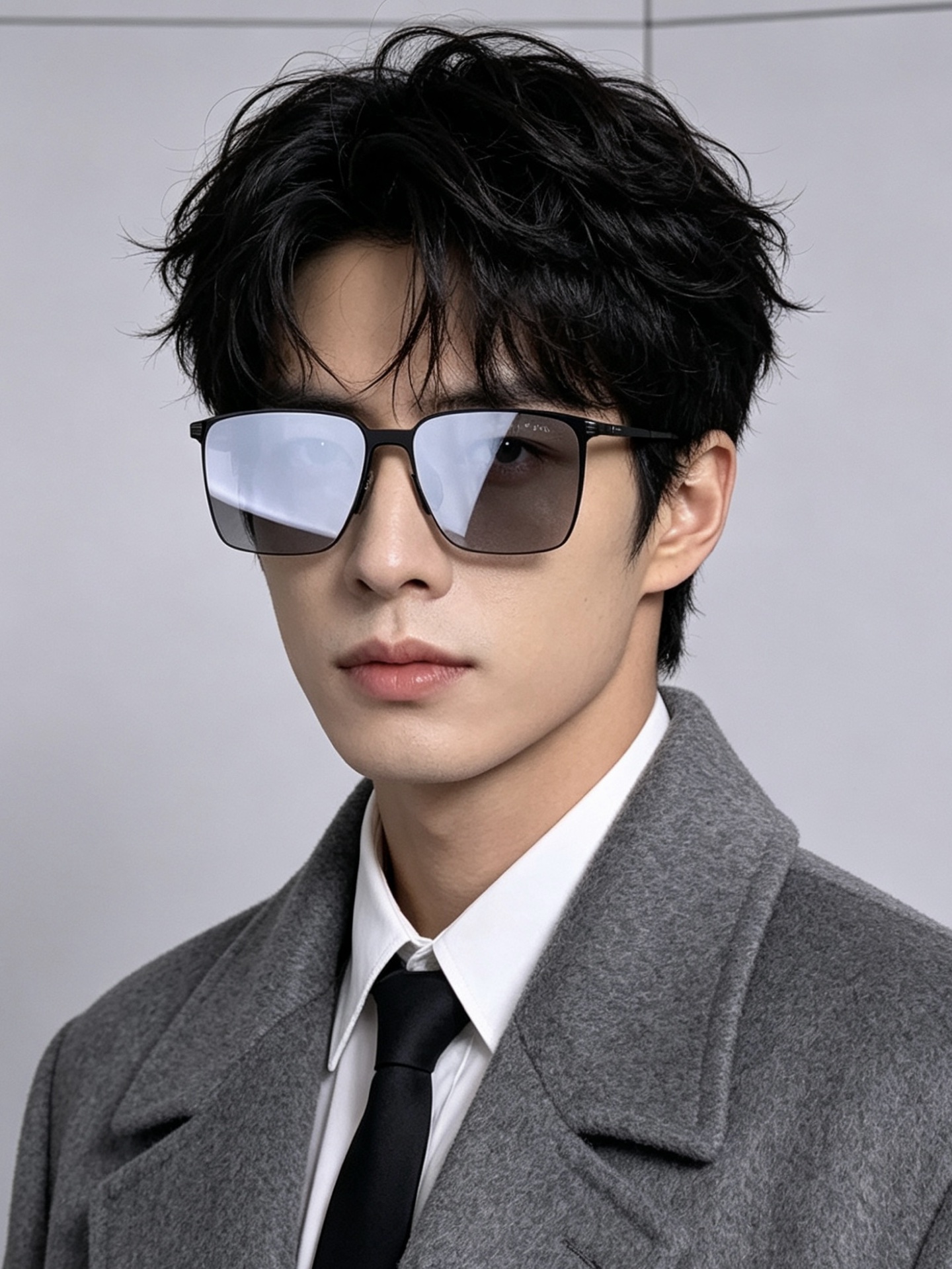 GUCCI 男款炫彩飞行员偏光太阳镜 ❤️材质：高清尼龙加厚卡槽高清偏光镜片 🌹无边框镜架💕颜👍型号：G01810