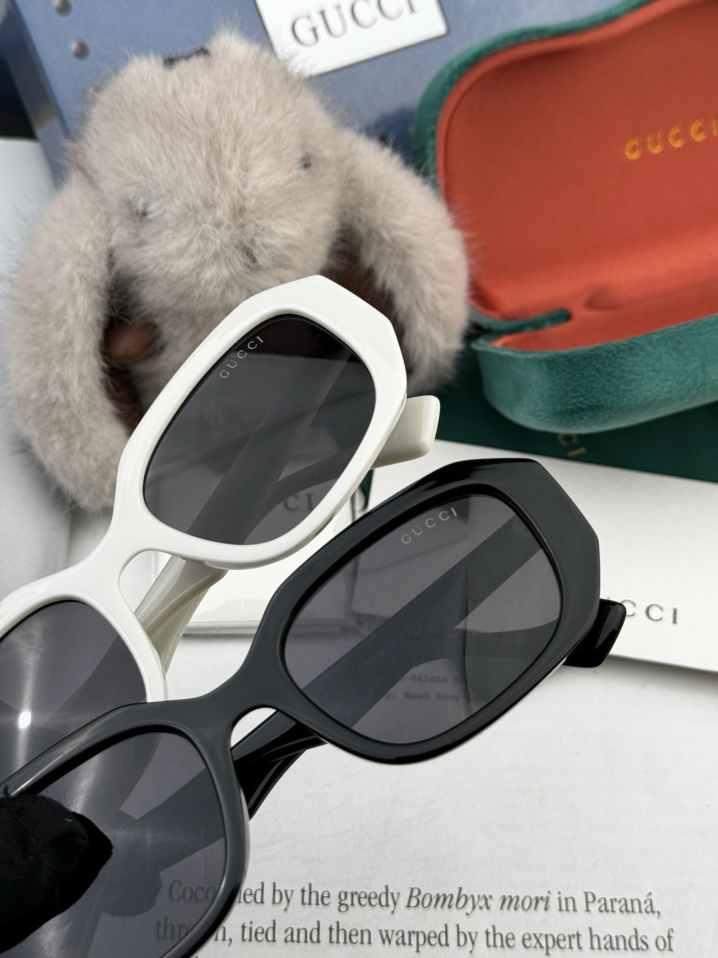 🔺 【GUCCI-偏光太阳镜】开春新款 潮流爆款 时尚方框偏光太阳镜 高品质 佩戴舒适 网红潮款墨镜 女士高清偏光太阳镜