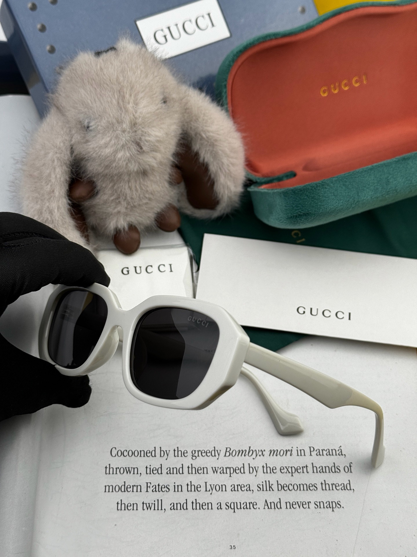🔺 【GUCCI-偏光太阳镜】开春新款 潮流爆款 时尚方框偏光太阳镜 高品质 佩戴舒适 网红潮款墨镜 女士高清偏光太阳镜