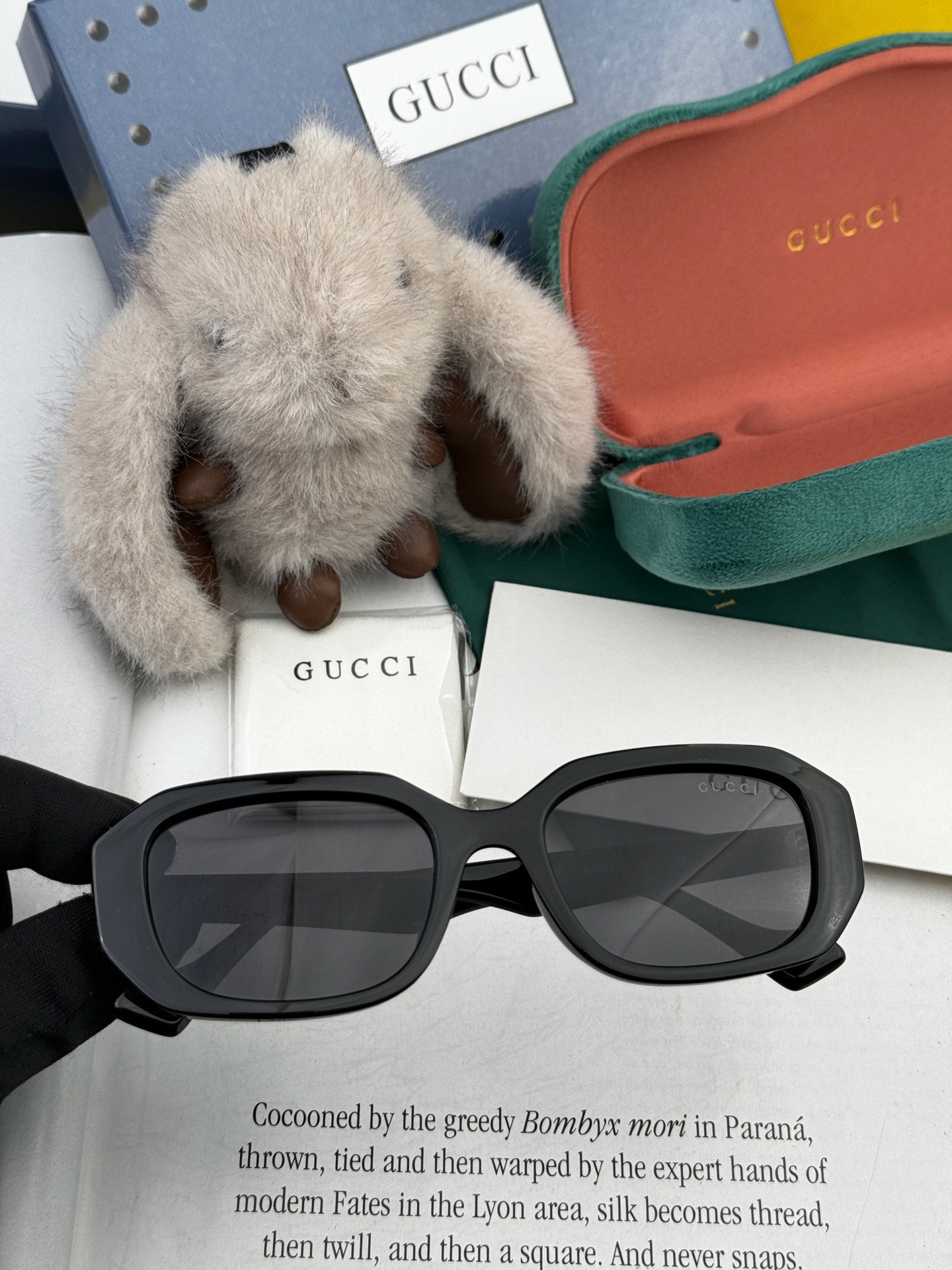 🔺 【GUCCI-偏光太阳镜】开春新款 潮流爆款 时尚方框偏光太阳镜 高品质 佩戴舒适 网红潮款墨镜 女士高清偏光太阳镜