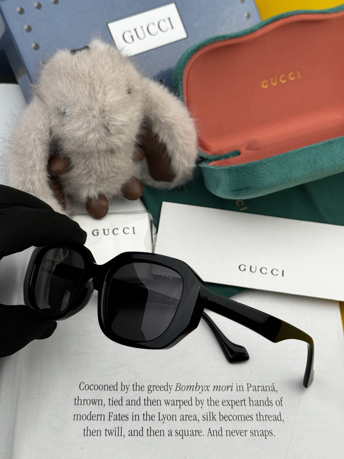 🔺 【GUCCI-偏光太阳镜】开春新款 潮流爆款 时尚方框偏光太阳镜 高品质 佩戴舒适 网红潮款墨镜 女士高清偏光太阳镜