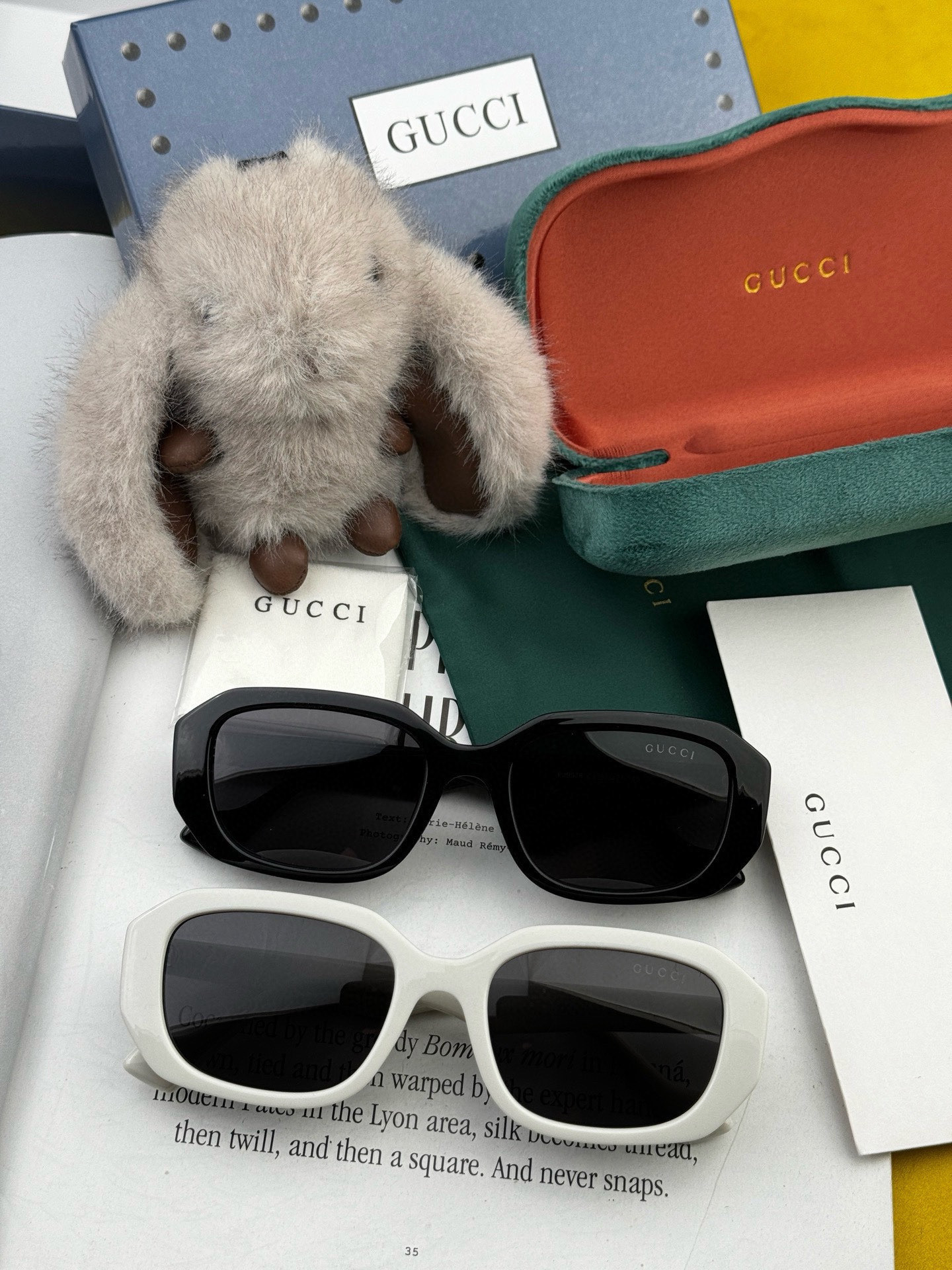 🔺 【GUCCI-偏光太阳镜】开春新款 潮流爆款 时尚方框偏光太阳镜 高品质 佩戴舒适 网红潮款墨镜 女士高清偏光太阳镜