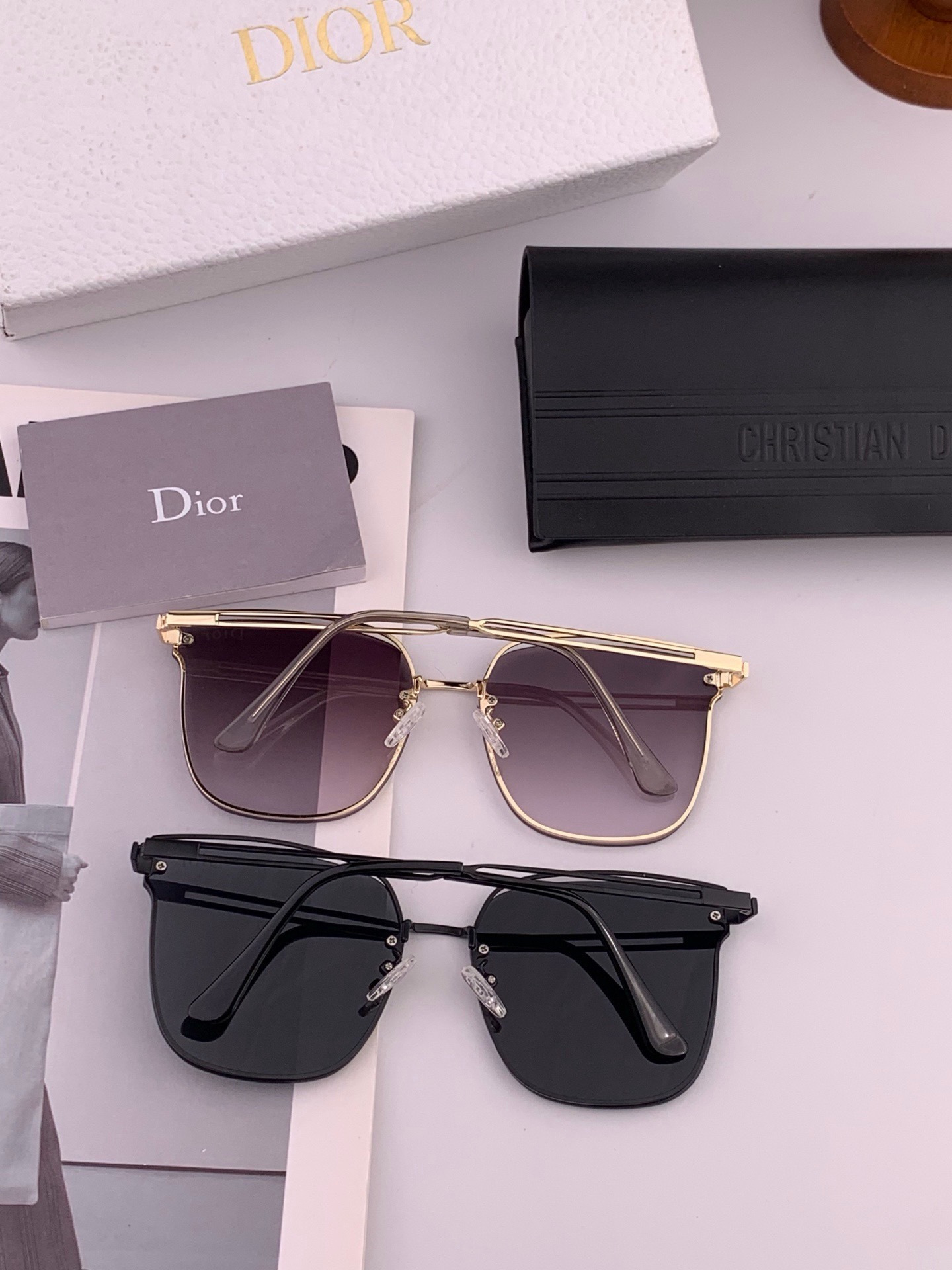 【TR偏光系列】DIOR   经典的方框设计，不挑脸型，无论搭配大衣还是连衣裙都非常显气质尼龙偏光镜片预防紫外线 型号：