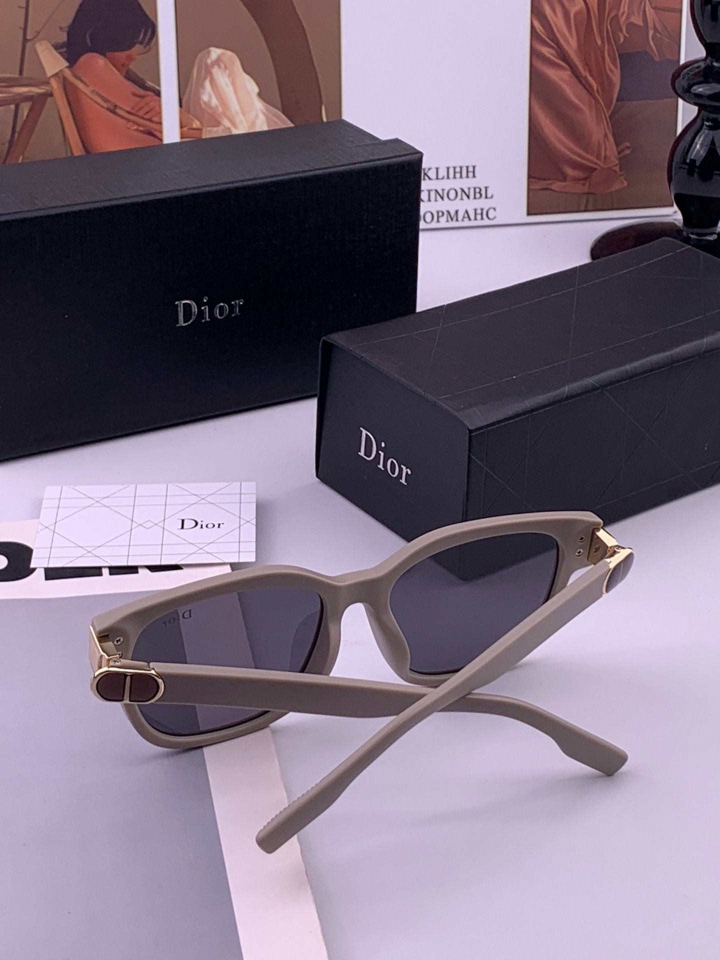 【DIOR】新款潮流爆款 时尚方框太阳镜 佩戴舒适 网红潮款墨镜  女士高清加厚偏光太阳镜🕶️ 🎉高品质TR镜框 ♥️♥