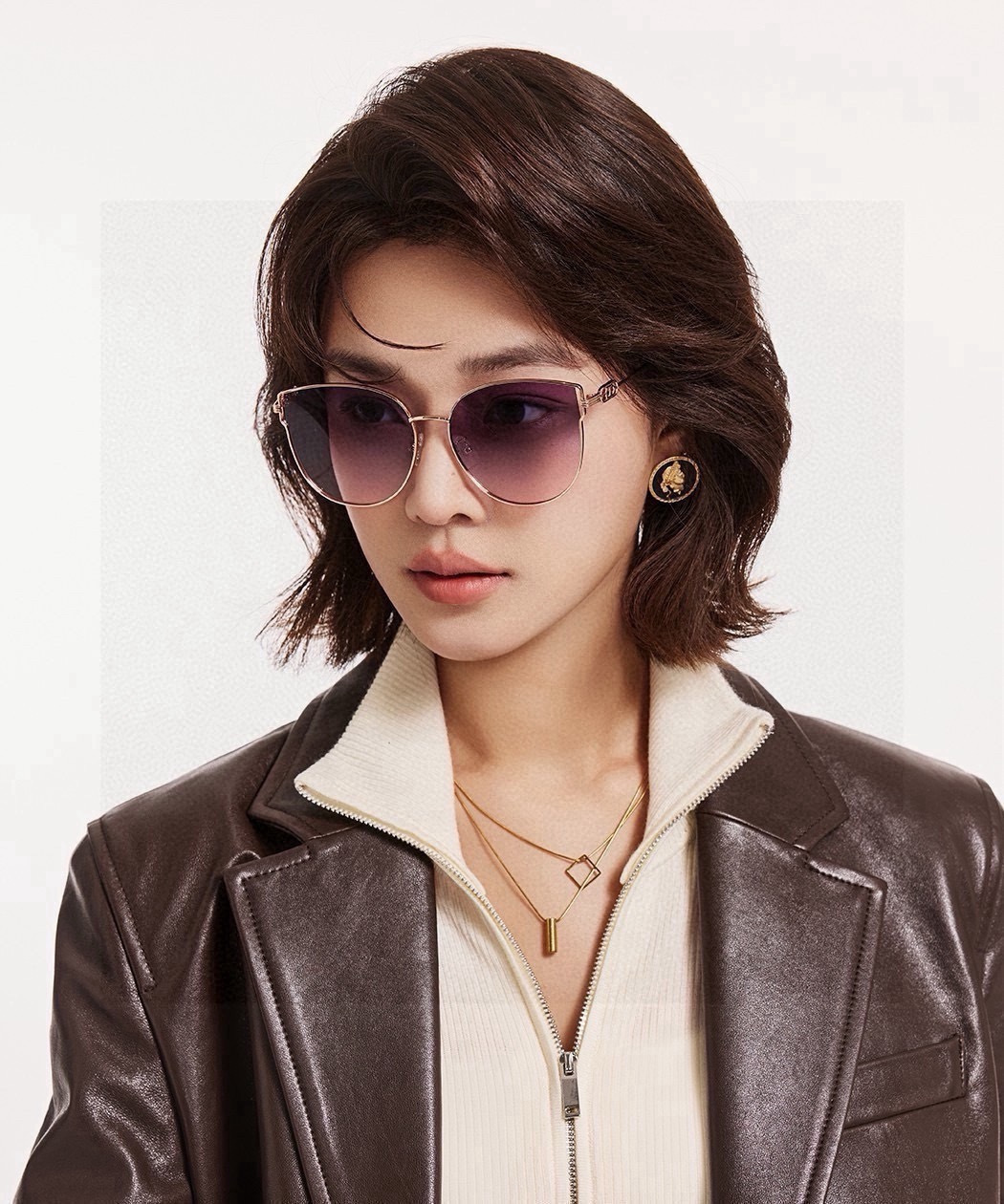 DIOR🌋☔️时尚圆框太阳镜镜片 顶级奢侈品[强] 高品质[胜利][亲亲]🍦🍨 [得意] 气质非凡😄 🍫🍪女士开车墨镜[