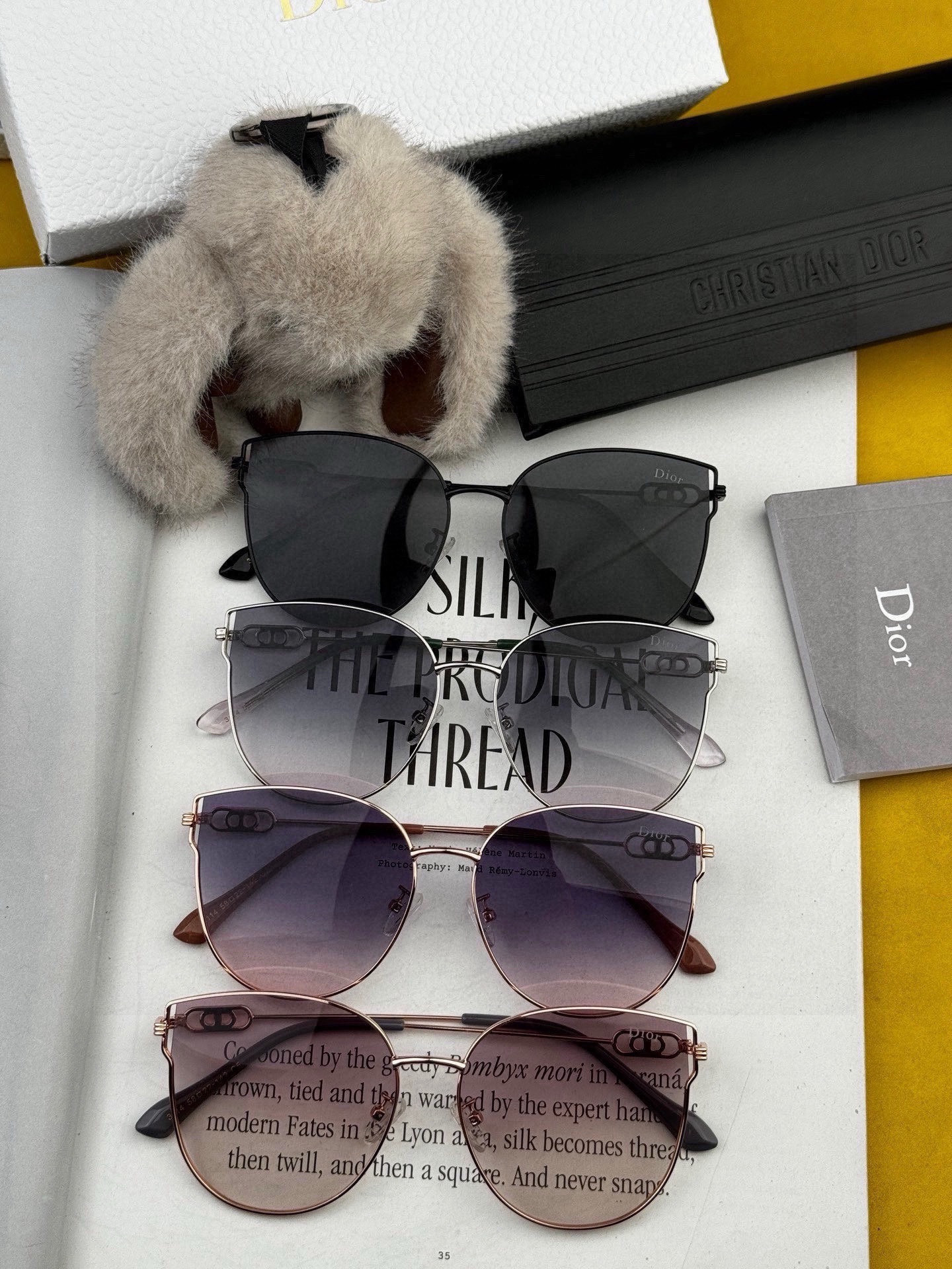 DIOR🌋☔️时尚圆框太阳镜镜片 顶级奢侈品[强] 高品质[胜利][亲亲]🍦🍨 [得意] 气质非凡😄 🍫🍪女士开车墨镜[