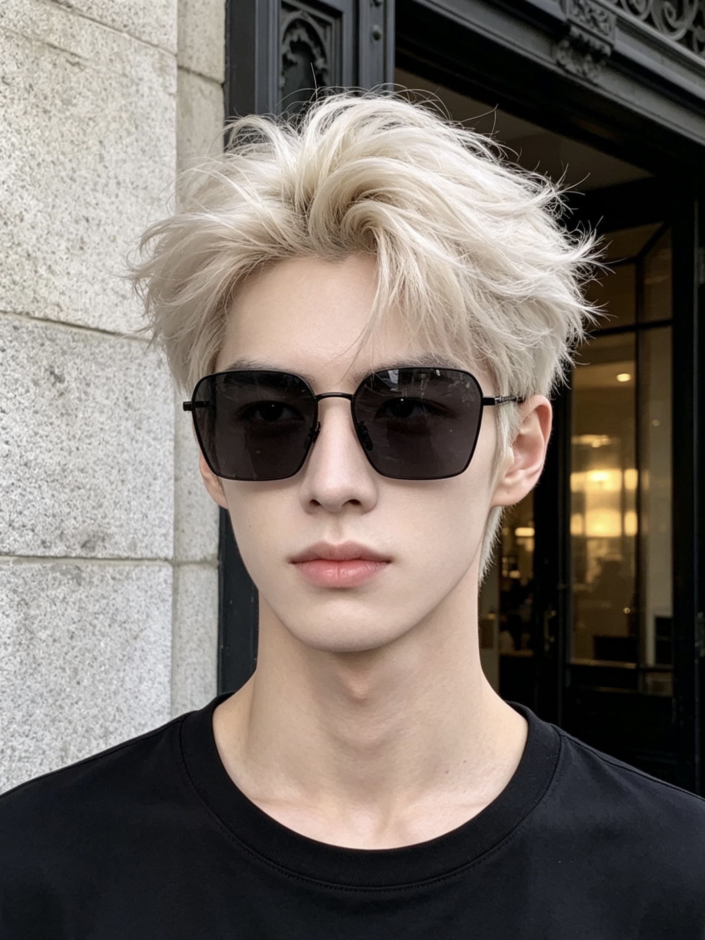 GUCCI 男款炫彩飞行员偏光太阳镜 ❤️材质：高清尼龙加厚卡槽高清偏光镜片 🌹无边框镜架💕颜👍型号：G6881
