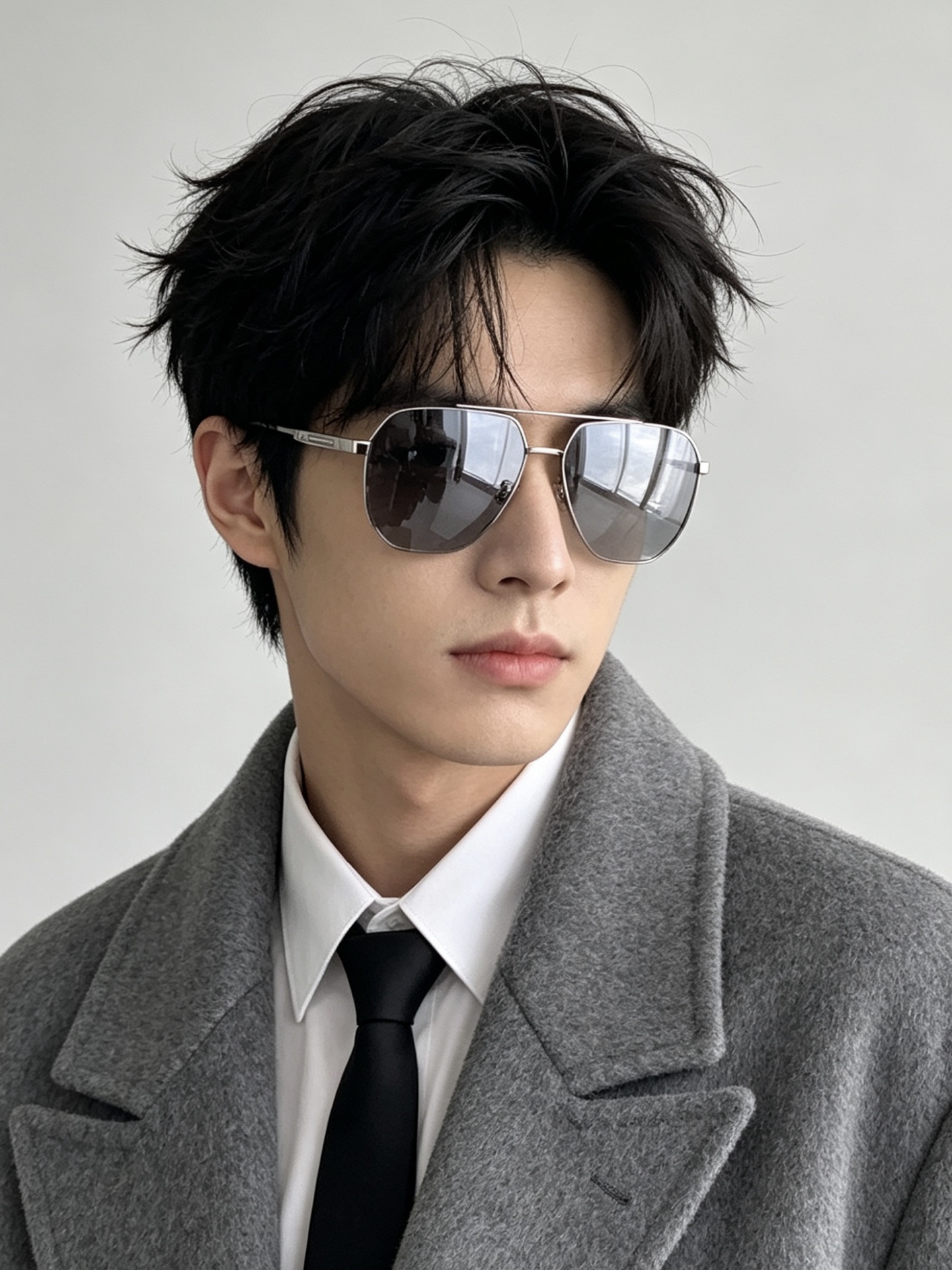 GUCCI 男款炫彩飞行员偏光太阳镜 ❤️材质：高清尼龙加厚卡槽高清偏光镜片 🌹无边框镜架💕颜👍型号：G01804