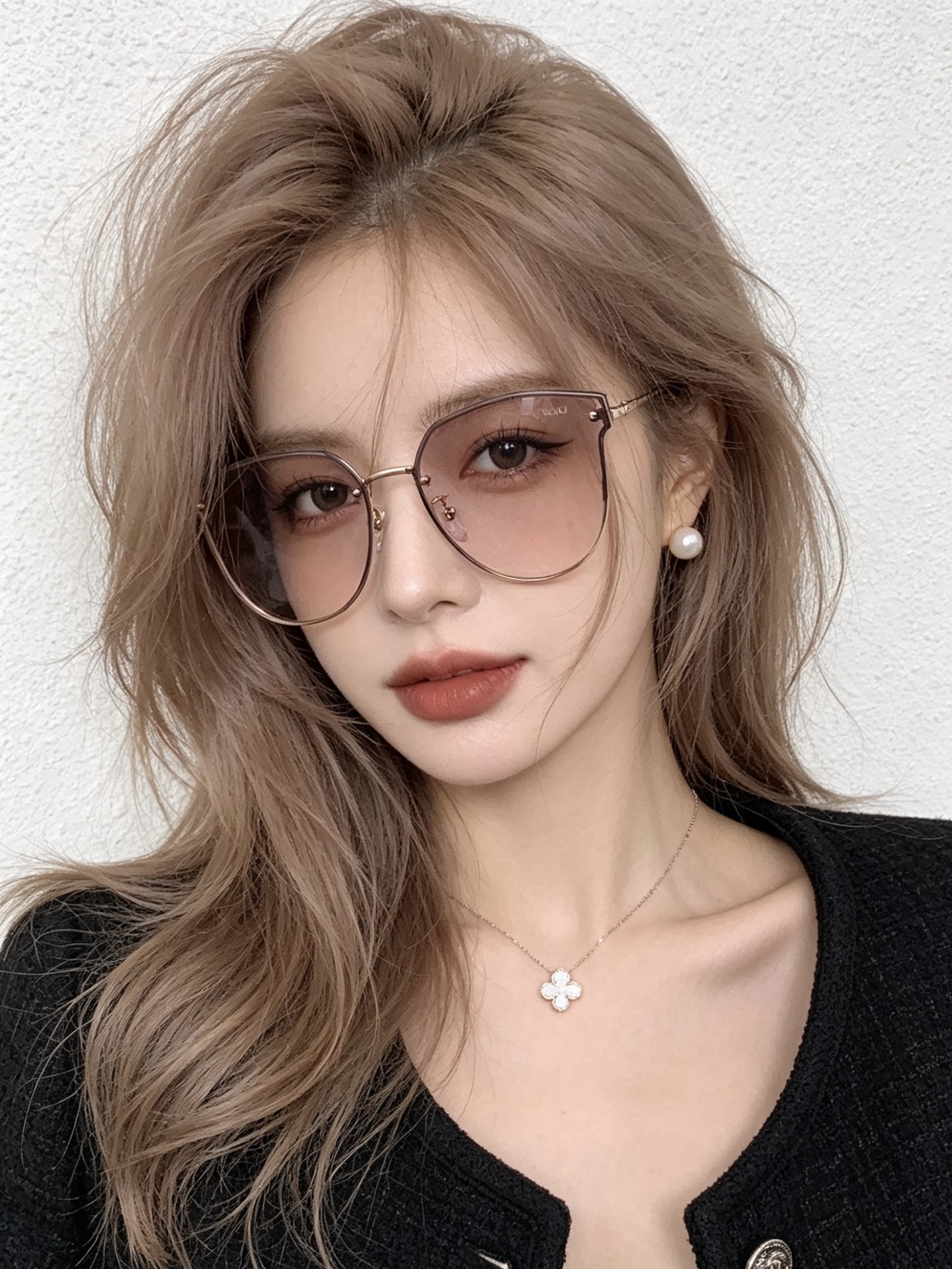 GUCCI 开春新款 最新款无框太阳镜 各路网红纷纷带起气场满分‼️ 俏皮甜美.上脸效果更佳.金属质感超好 型号：G52