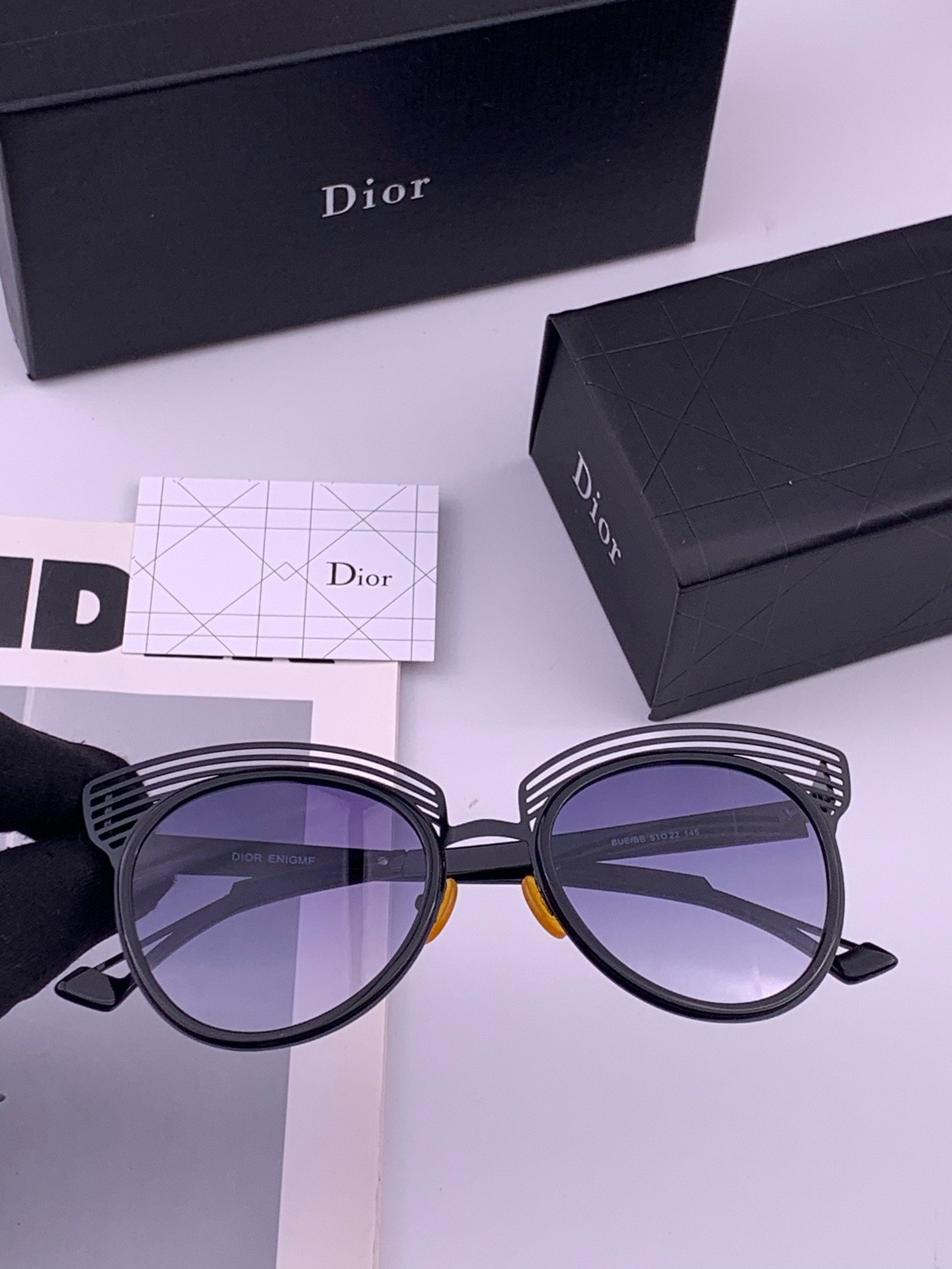 DIOR🌋☔️时尚圆框太阳镜镜片 顶级奢侈品[强] 高品质[胜利][亲亲]🍦🍨 [得意] 气质非凡😄 🍫🍪女士开车墨镜[