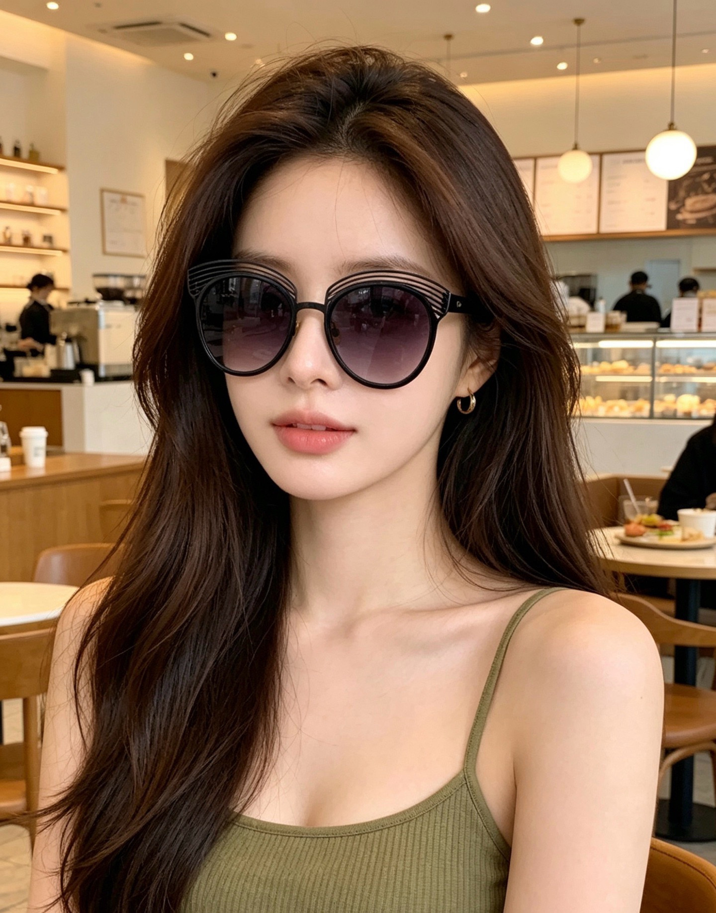 DIOR🌋☔️时尚圆框太阳镜镜片 顶级奢侈品[强] 高品质[胜利][亲亲]🍦🍨 [得意] 气质非凡😄 🍫🍪女士开车墨镜[