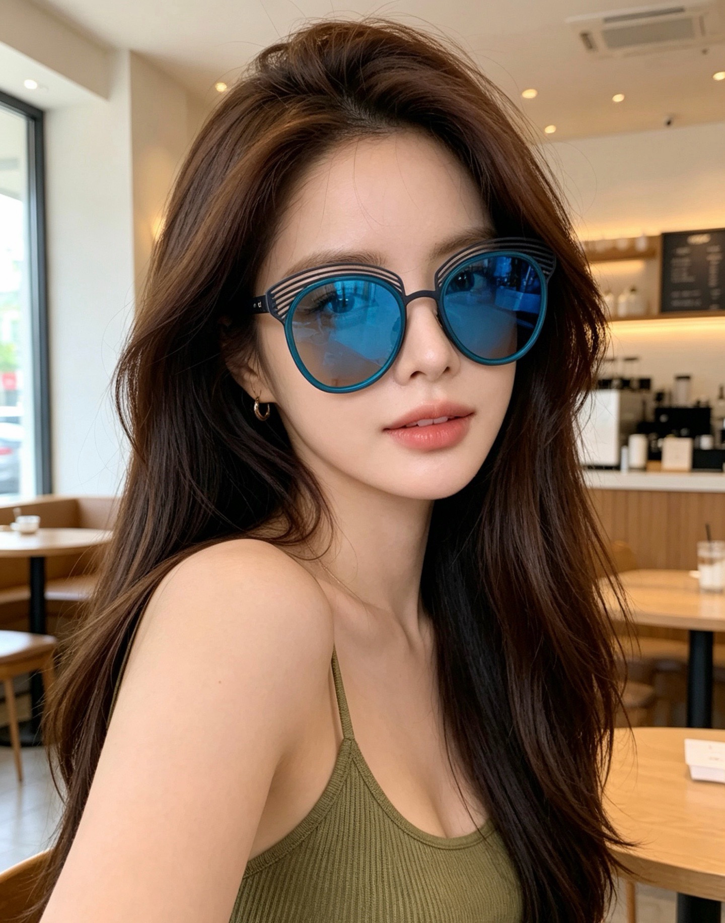 DIOR🌋☔️时尚圆框太阳镜镜片 顶级奢侈品[强] 高品质[胜利][亲亲]🍦🍨 [得意] 气质非凡😄 🍫🍪女士开车墨镜[