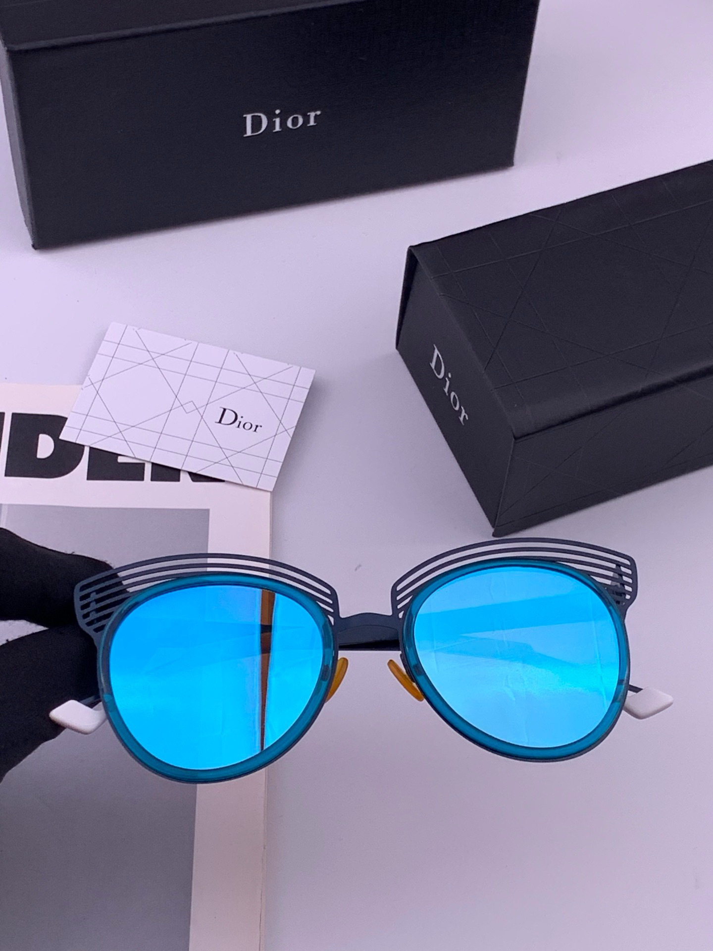 DIOR🌋☔️时尚圆框太阳镜镜片 顶级奢侈品[强] 高品质[胜利][亲亲]🍦🍨 [得意] 气质非凡😄 🍫🍪女士开车墨镜[