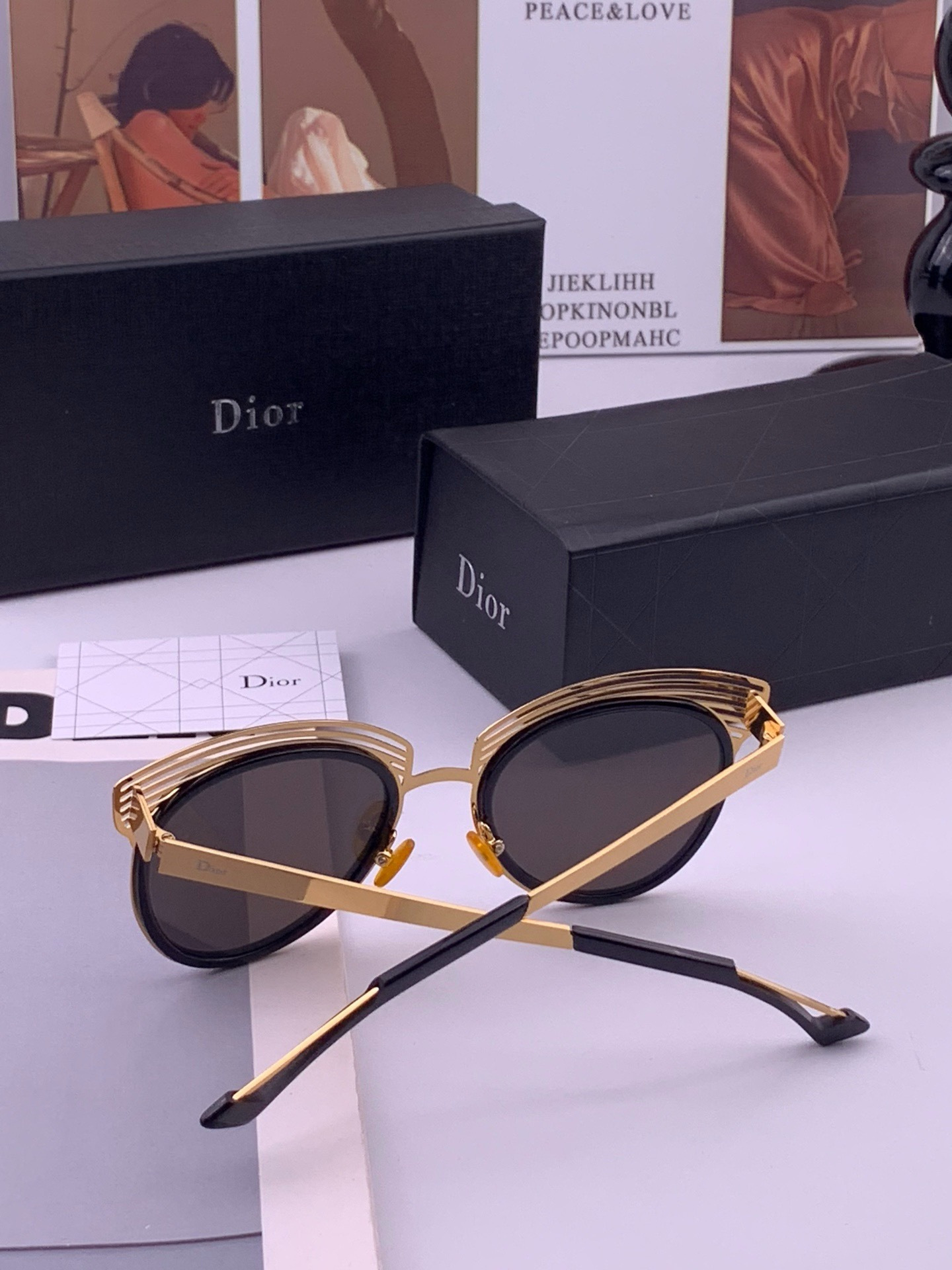 DIOR🌋☔️时尚圆框太阳镜镜片 顶级奢侈品[强] 高品质[胜利][亲亲]🍦🍨 [得意] 气质非凡😄 🍫🍪女士开车墨镜[