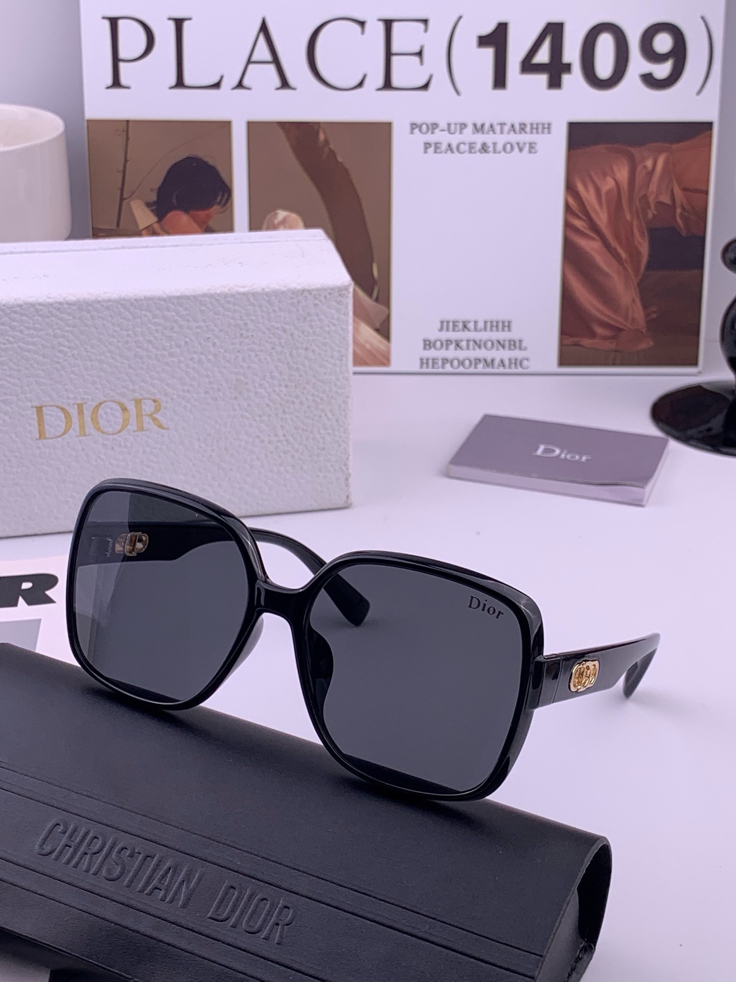 🔺 【DIOR-迪奥】开春新款 潮流爆款 时尚尼龙偏光太阳镜 高品质 佩戴舒适 网红潮款墨镜 型号：D3510