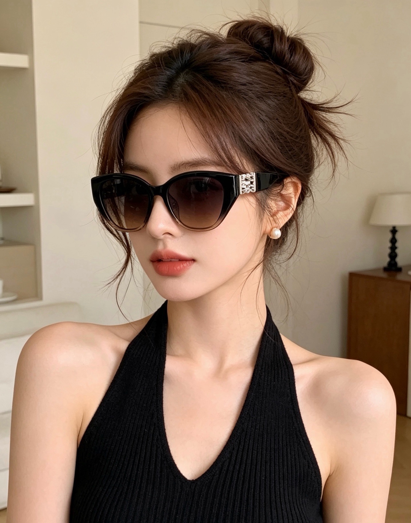 🔺CHANEL🔻官方早春新款，众多明星同款[色]香奈儿‼️‼️新款偏光墨镜 ，🌈🌈宝丽来超清偏光太阳镜🔝🔝型号：CH87