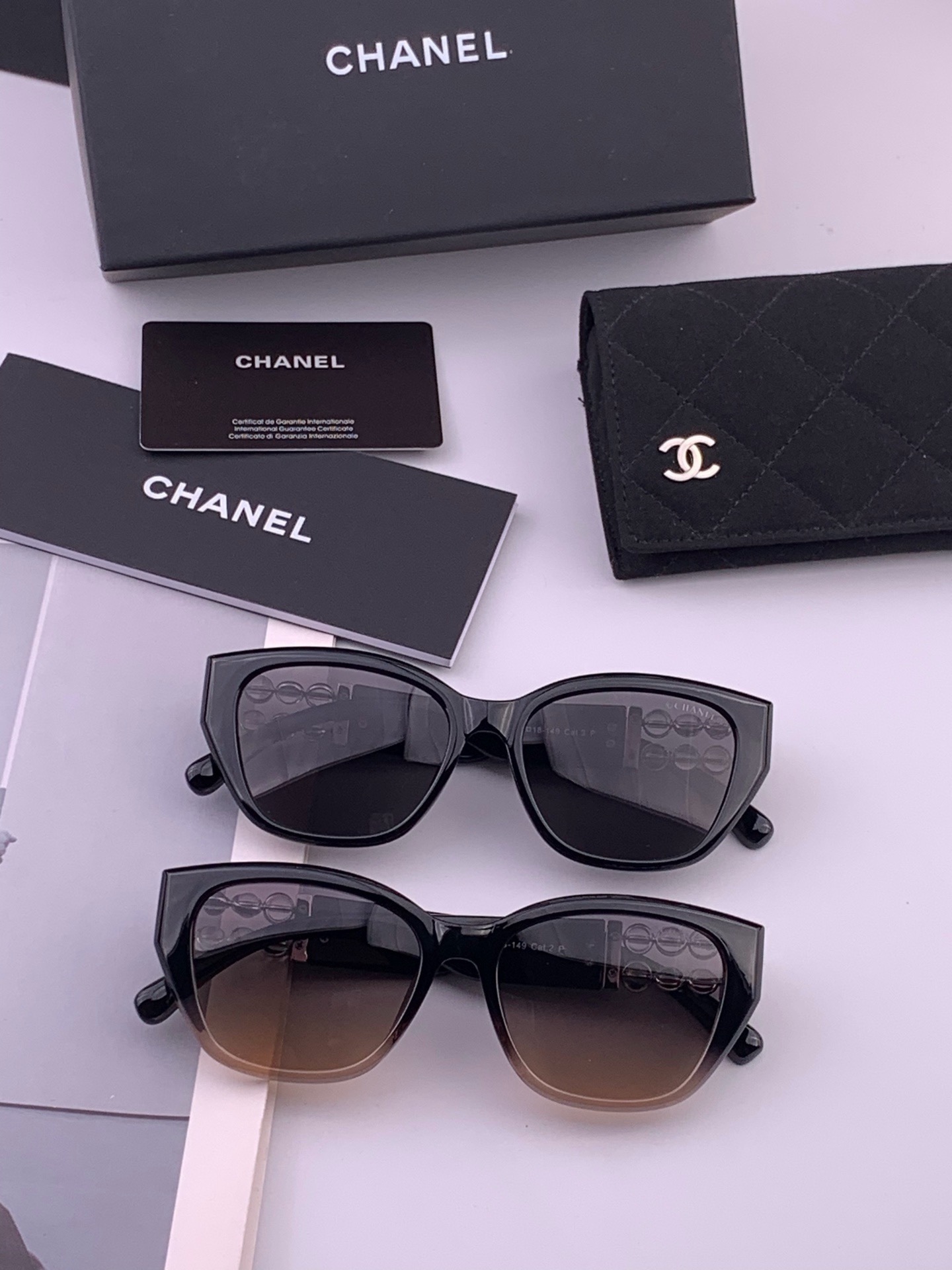 🔺CHANEL🔻官方早春新款，众多明星同款[色]香奈儿‼️‼️新款偏光墨镜 ，🌈🌈宝丽来超清偏光太阳镜🔝🔝型号：CH87