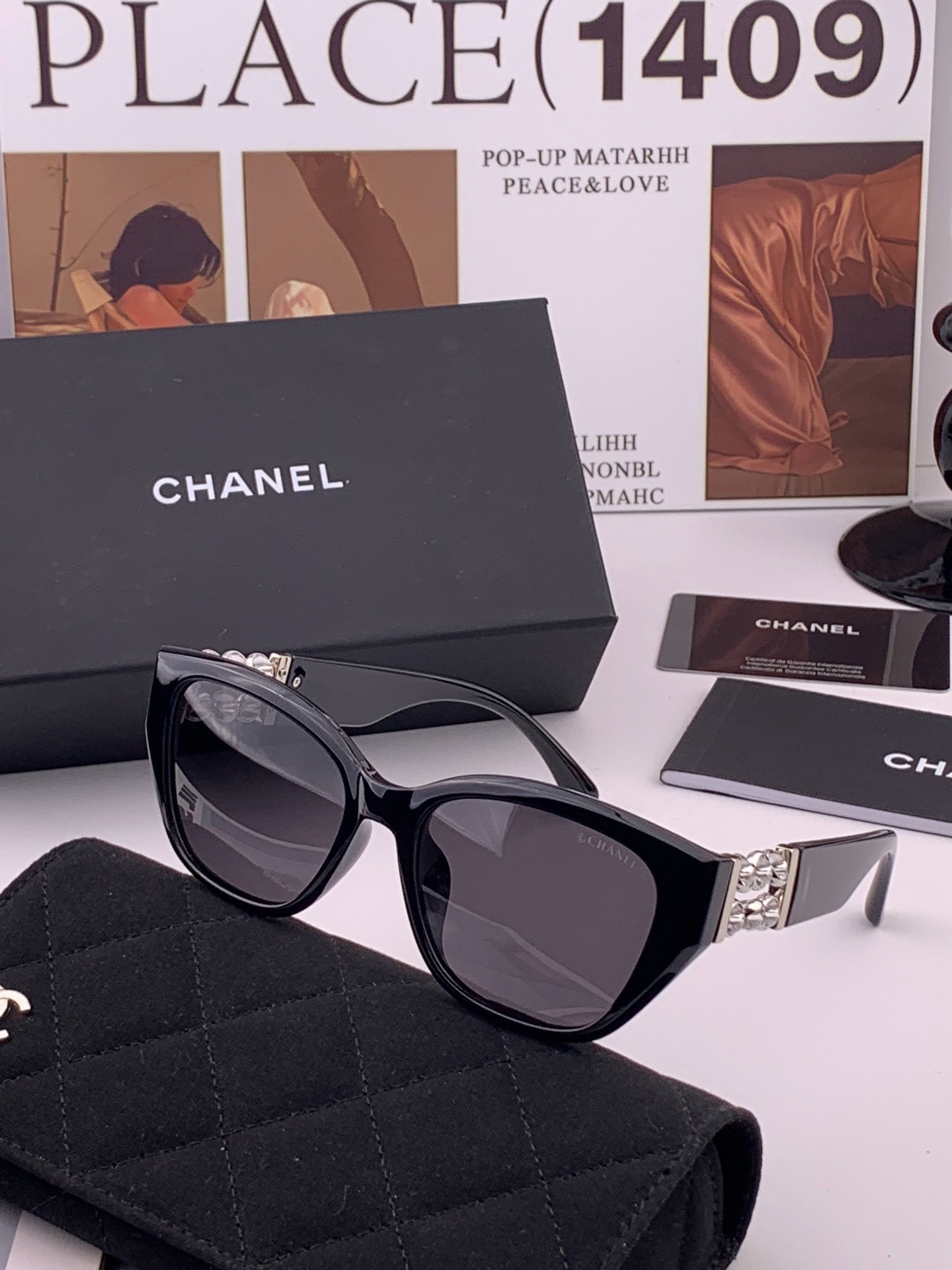 🔺CHANEL🔻官方早春新款，众多明星同款[色]香奈儿‼️‼️新款偏光墨镜 ，🌈🌈宝丽来超清偏光太阳镜🔝🔝型号：CH87